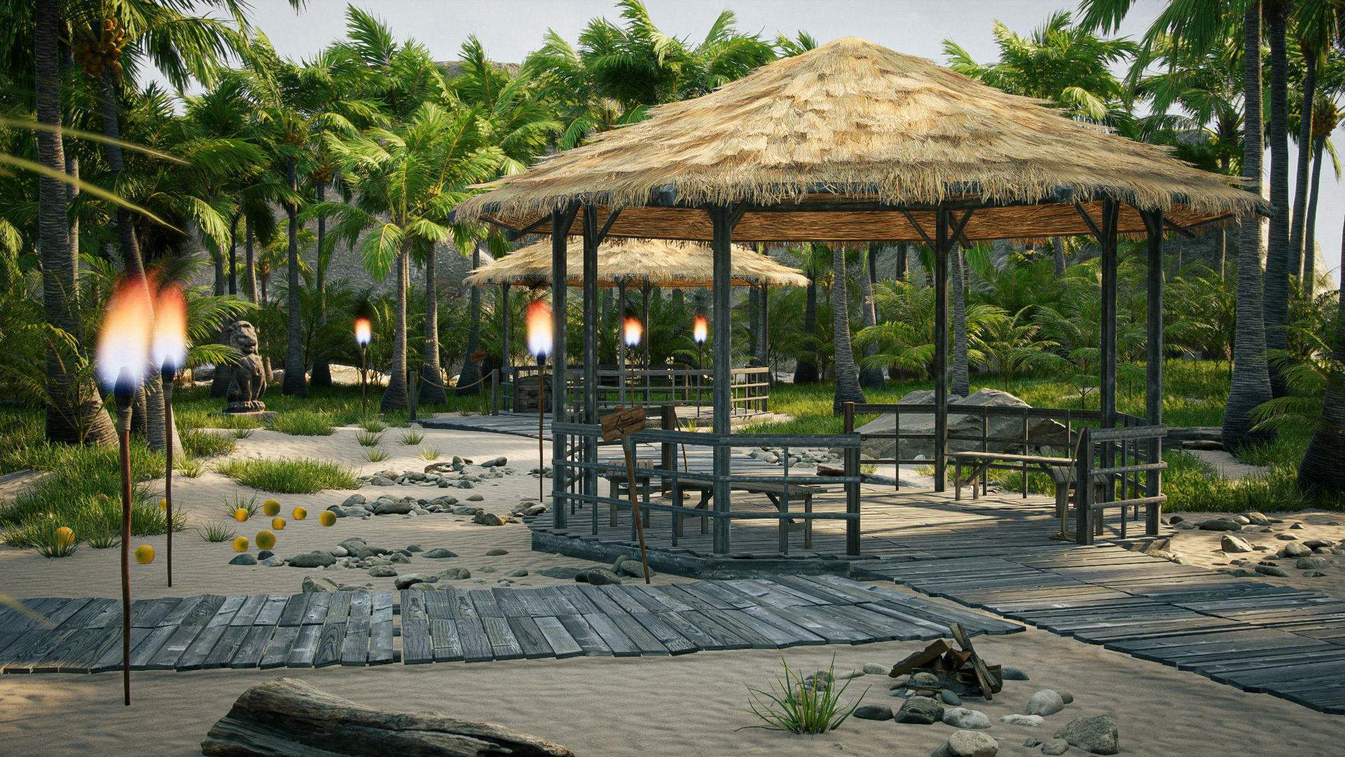 Tropical Island  pack Low-poly 3D model_5