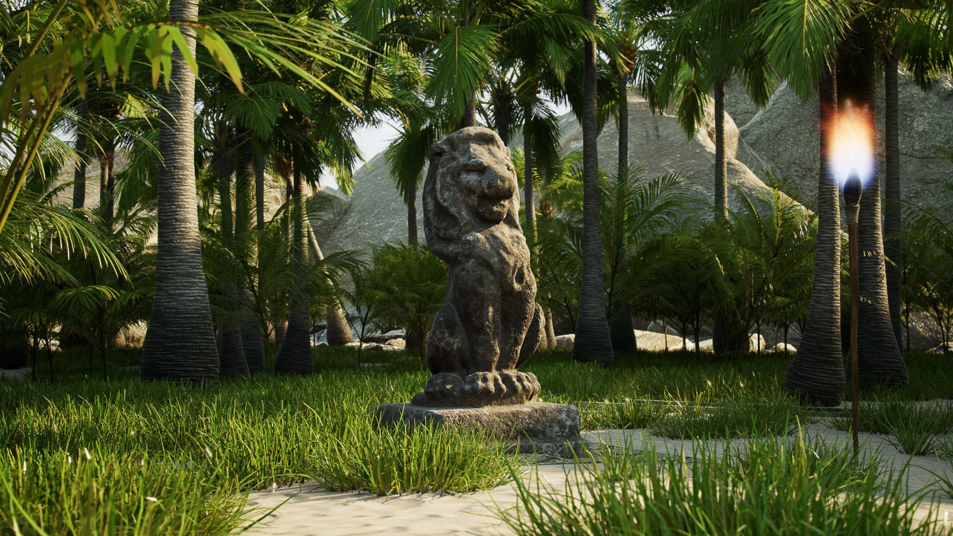 Tropical Island  pack Low-poly 3D model_8