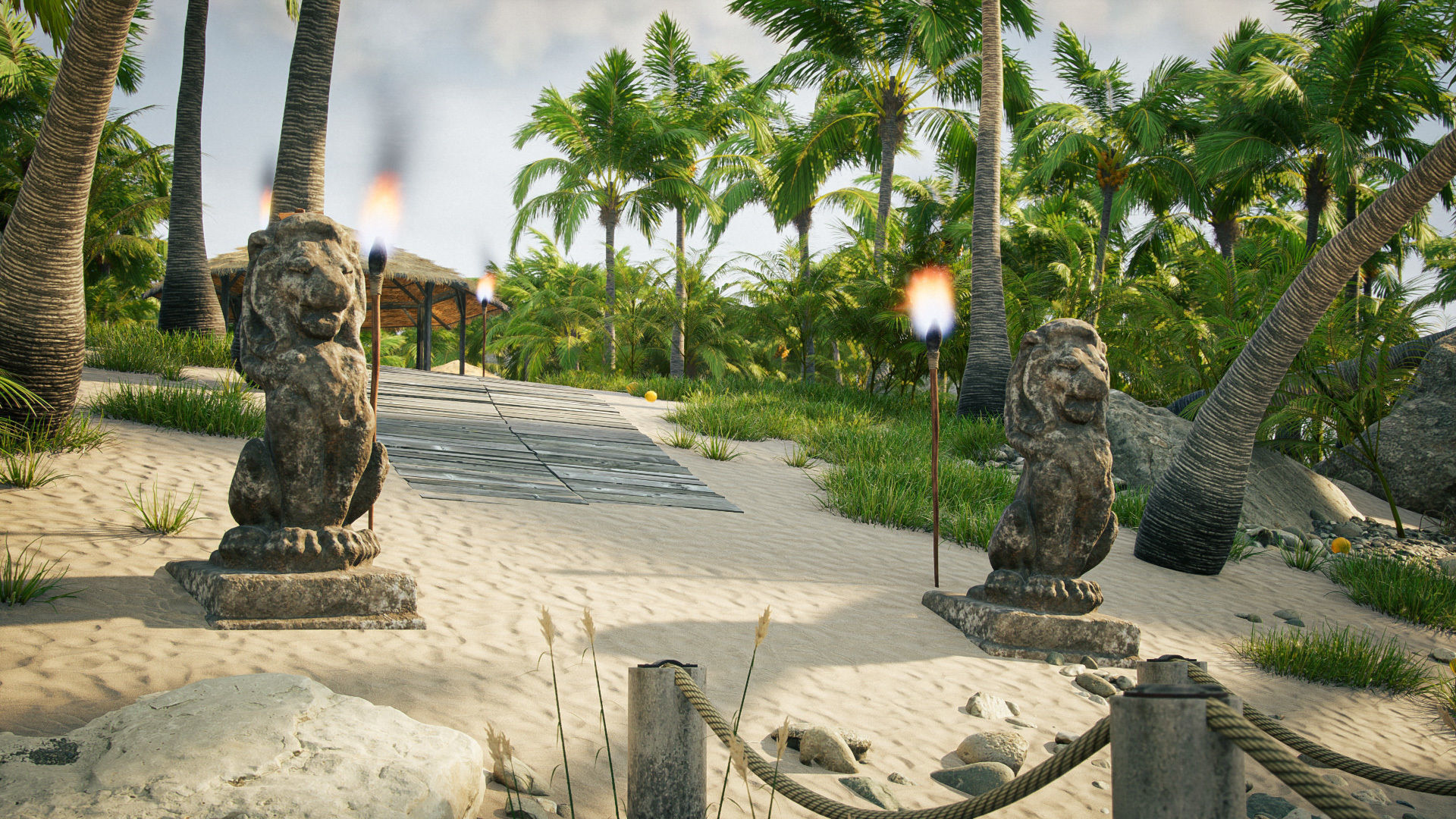 Tropical Island  pack Low-poly 3D model_10