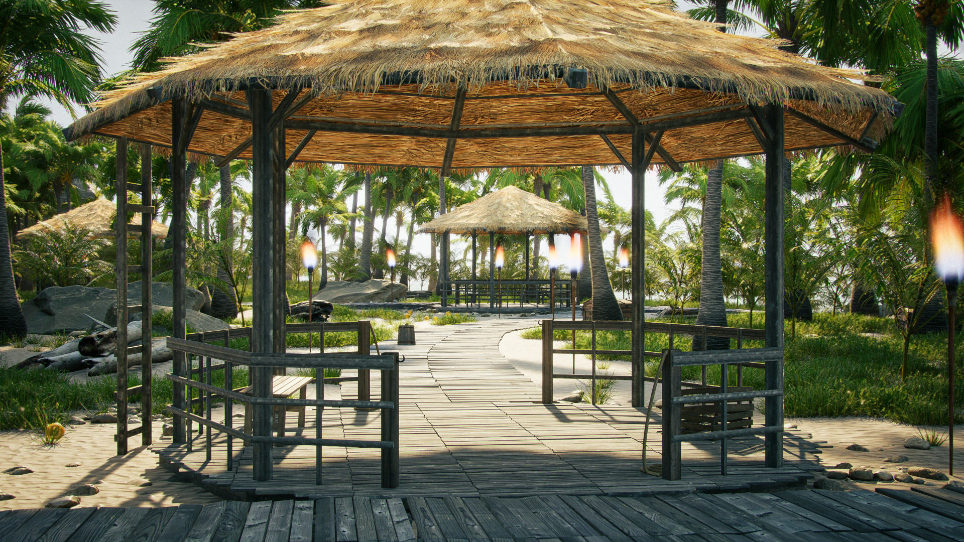 Tropical Island  pack Low-poly 3D model_12