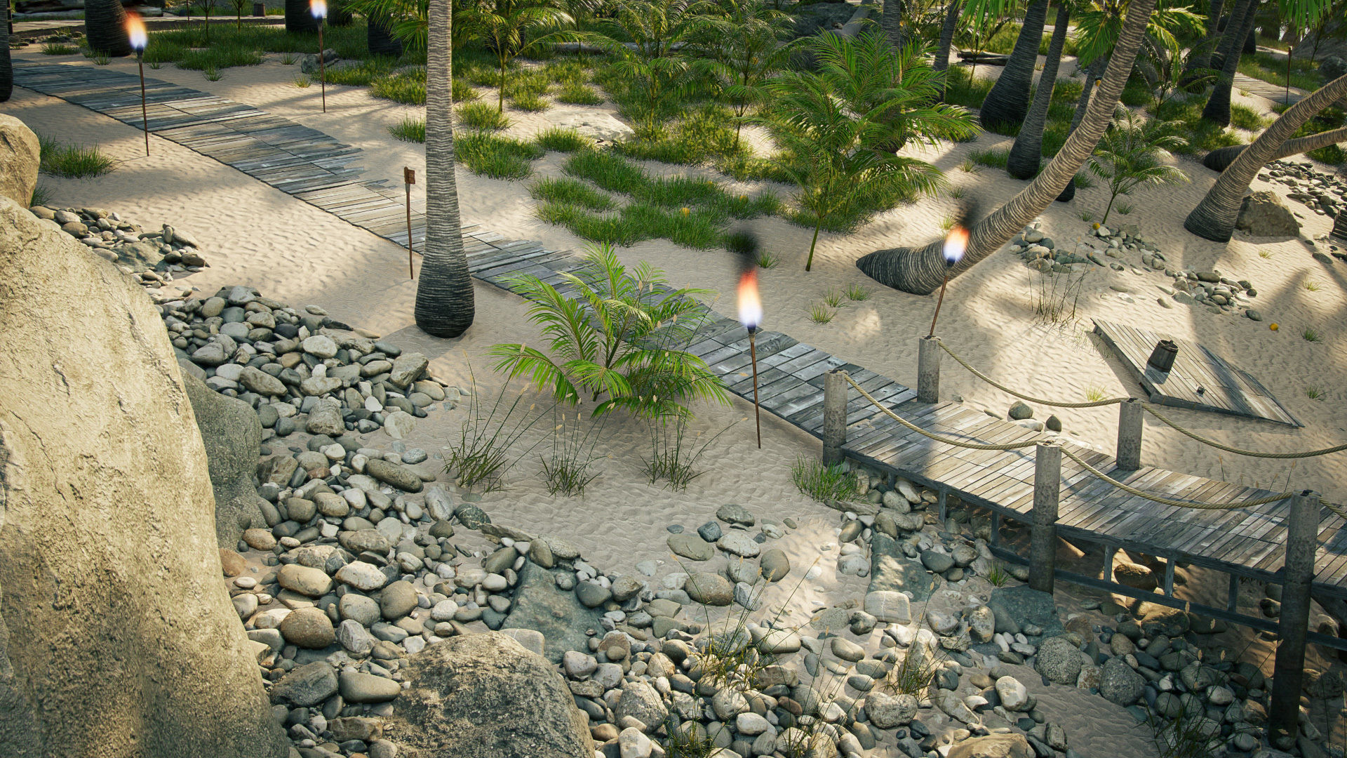 Tropical Island  pack Low-poly 3D model_11