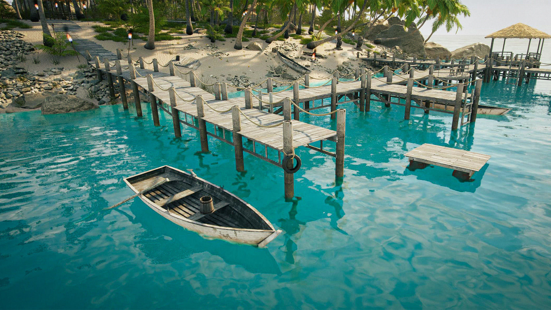 Tropical Island  pack Low-poly 3D model_6