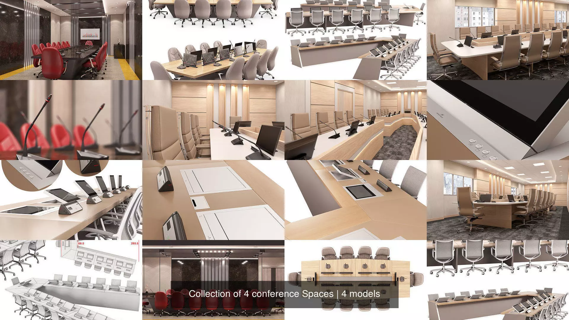 Collection of 4 conference Spaces _0