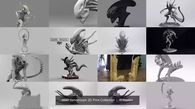 Alien Xenomorph 3D Print Collection  