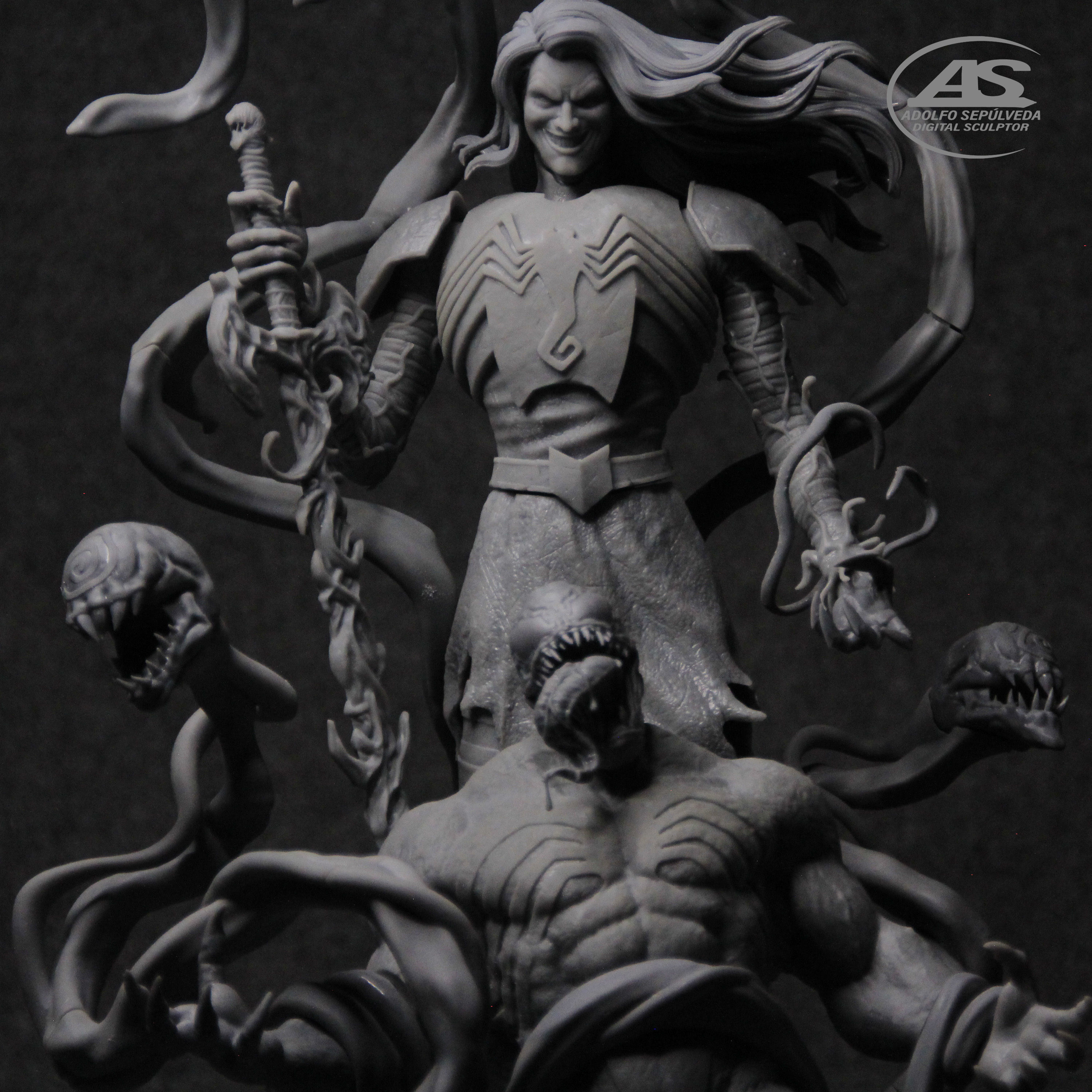 KNULL DEFEAT VENOM stl 3D print model_12