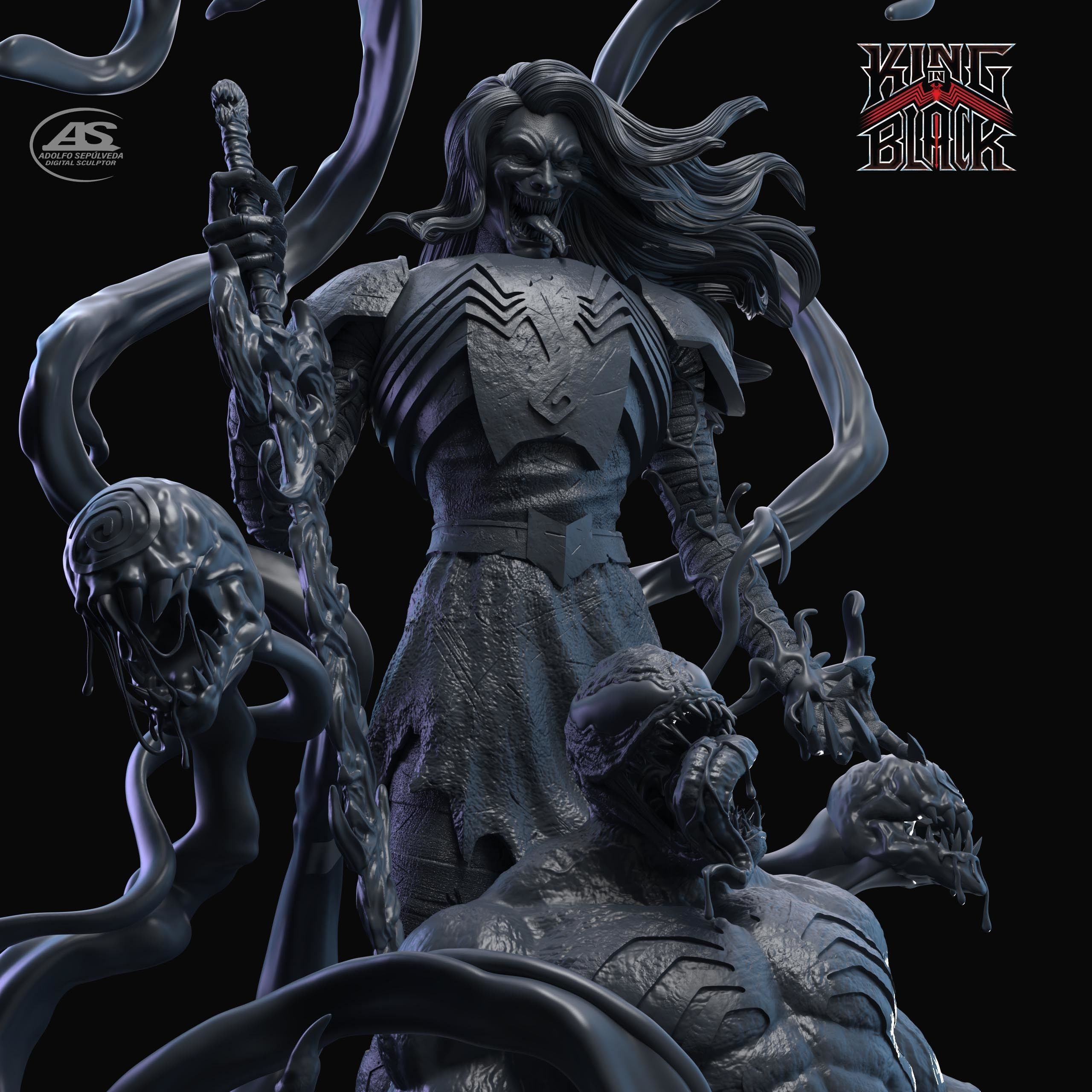 KNULL DEFEAT VENOM stl 3D print model_26