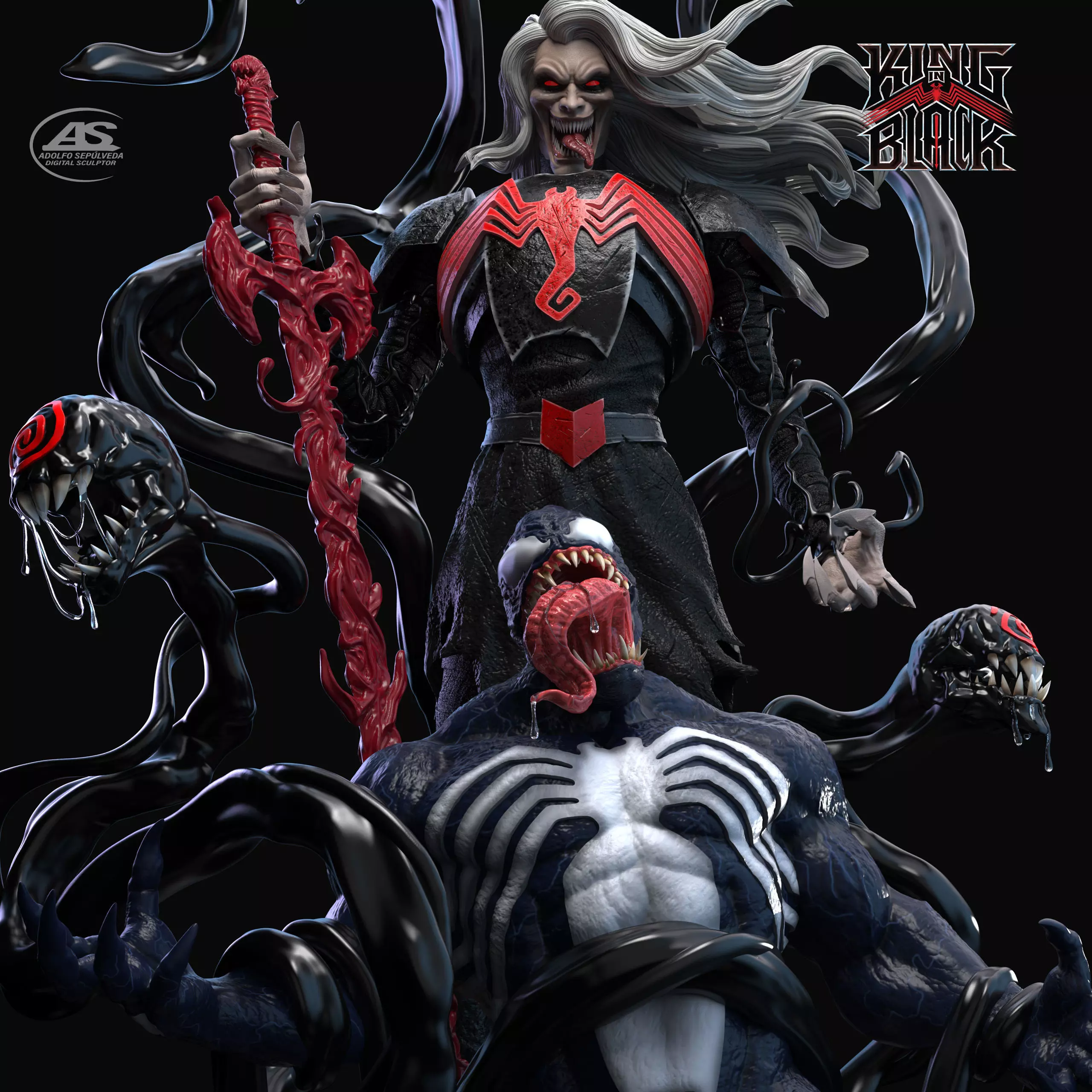 KNULL DEFEAT VENOM stl 3D print model_0