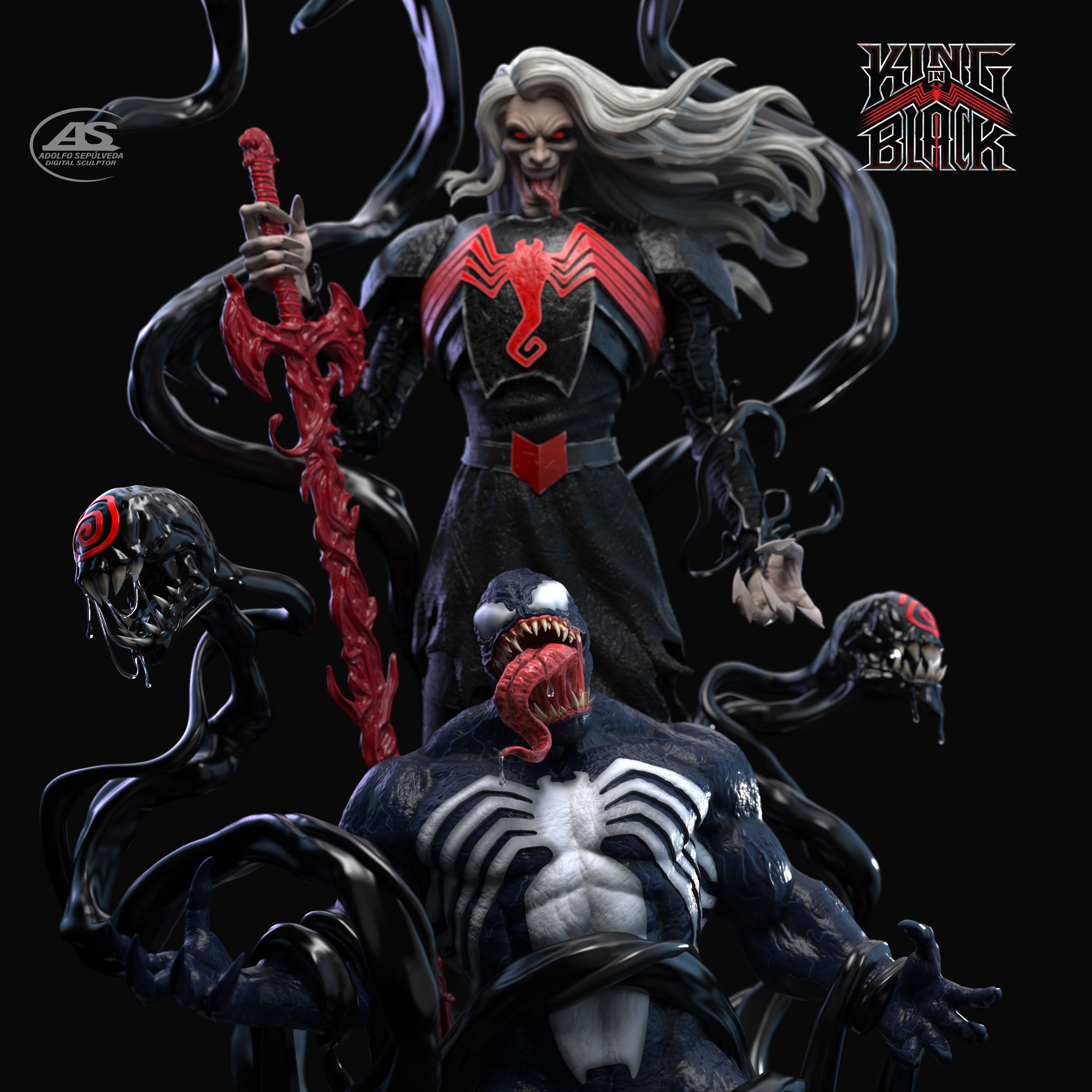KNULL DEFEAT VENOM stl 3D print model_5