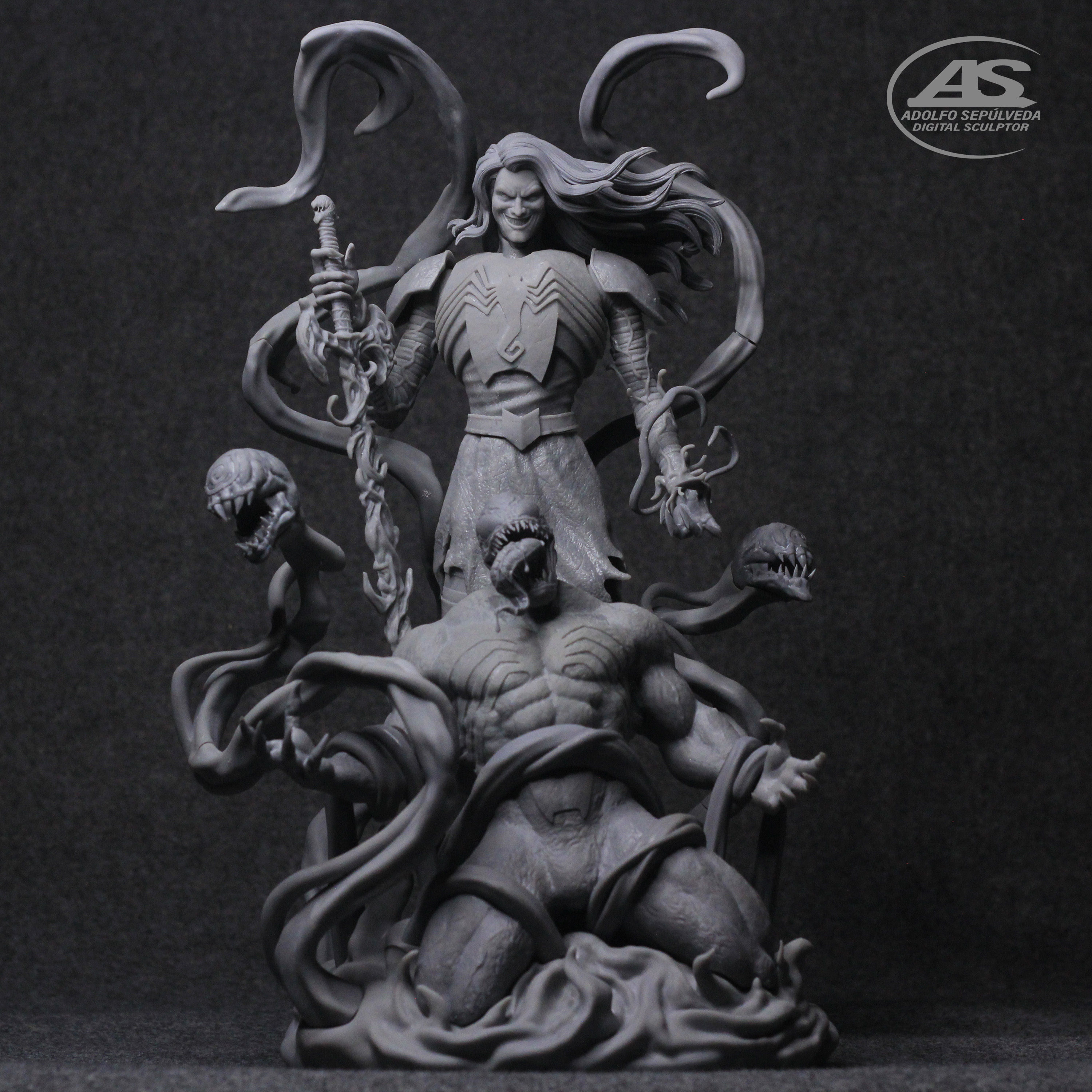 KNULL DEFEAT VENOM stl 3D print model_2