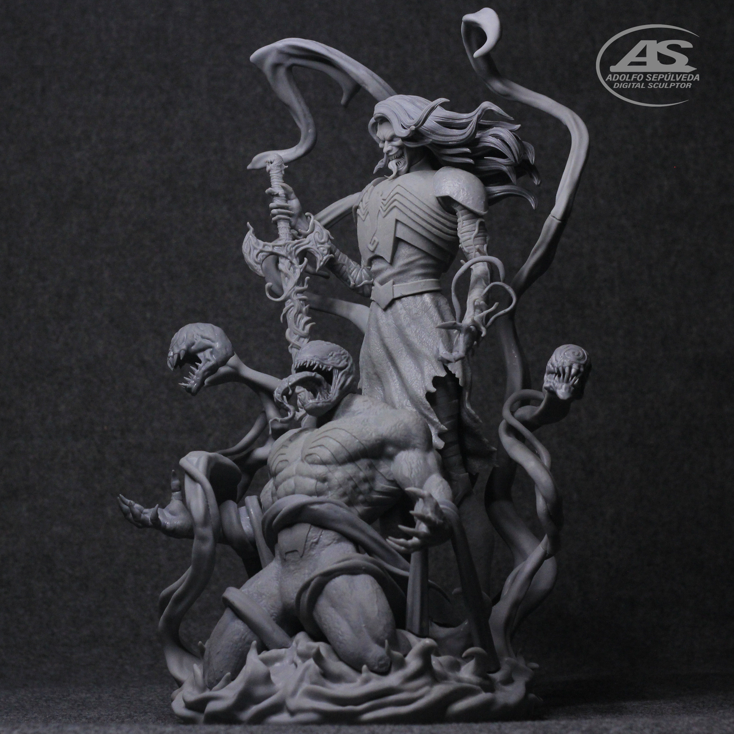 KNULL DEFEAT VENOM stl 3D print model_6