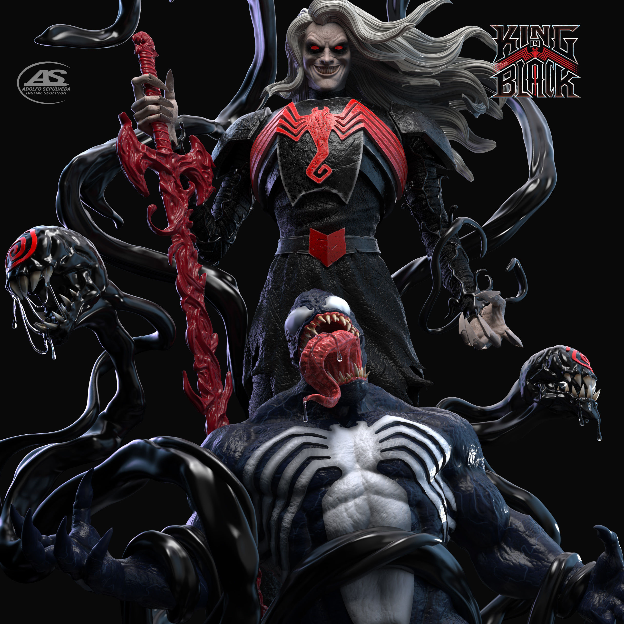 KNULL DEFEAT VENOM stl 3D print model_13