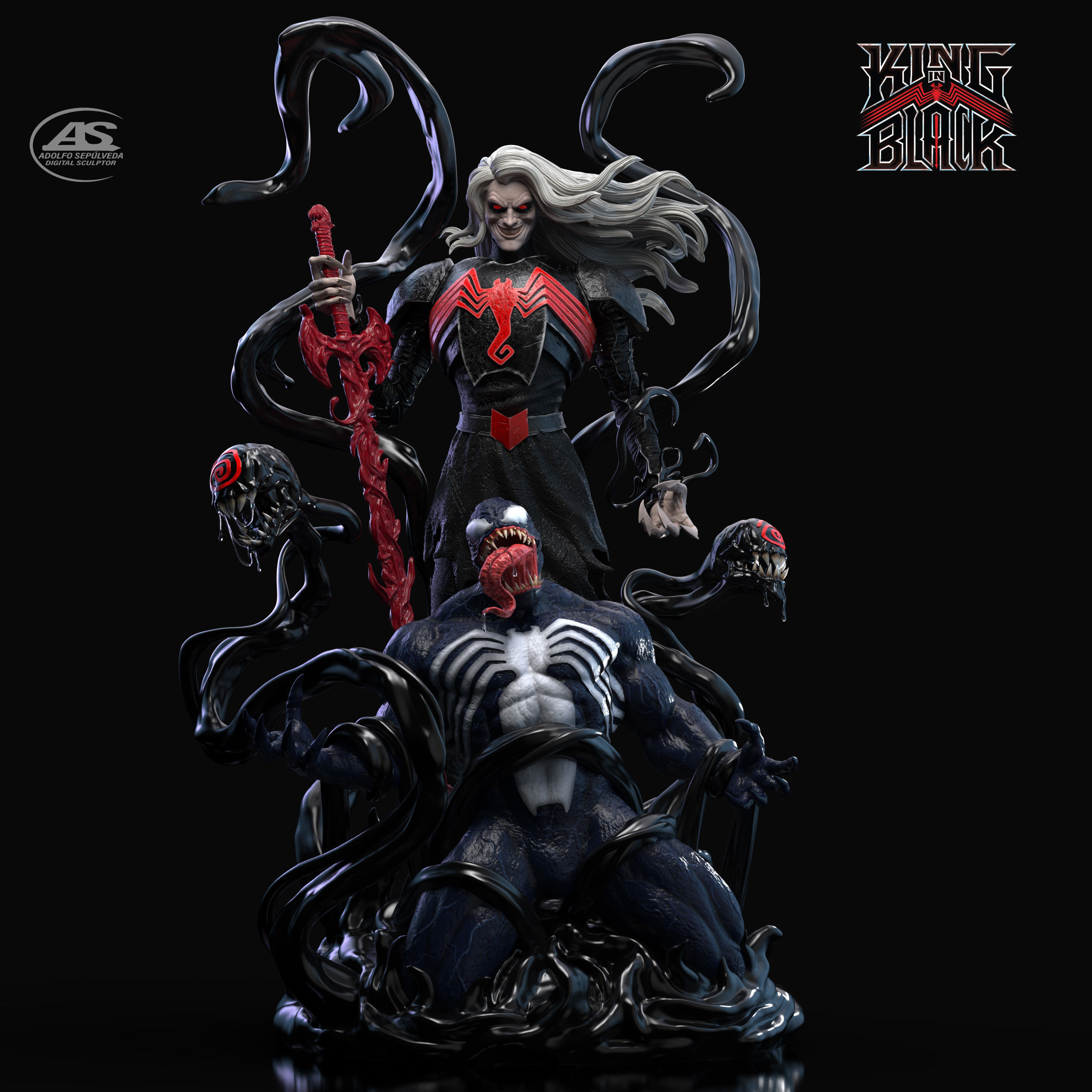 KNULL DEFEAT VENOM stl 3D print model_1