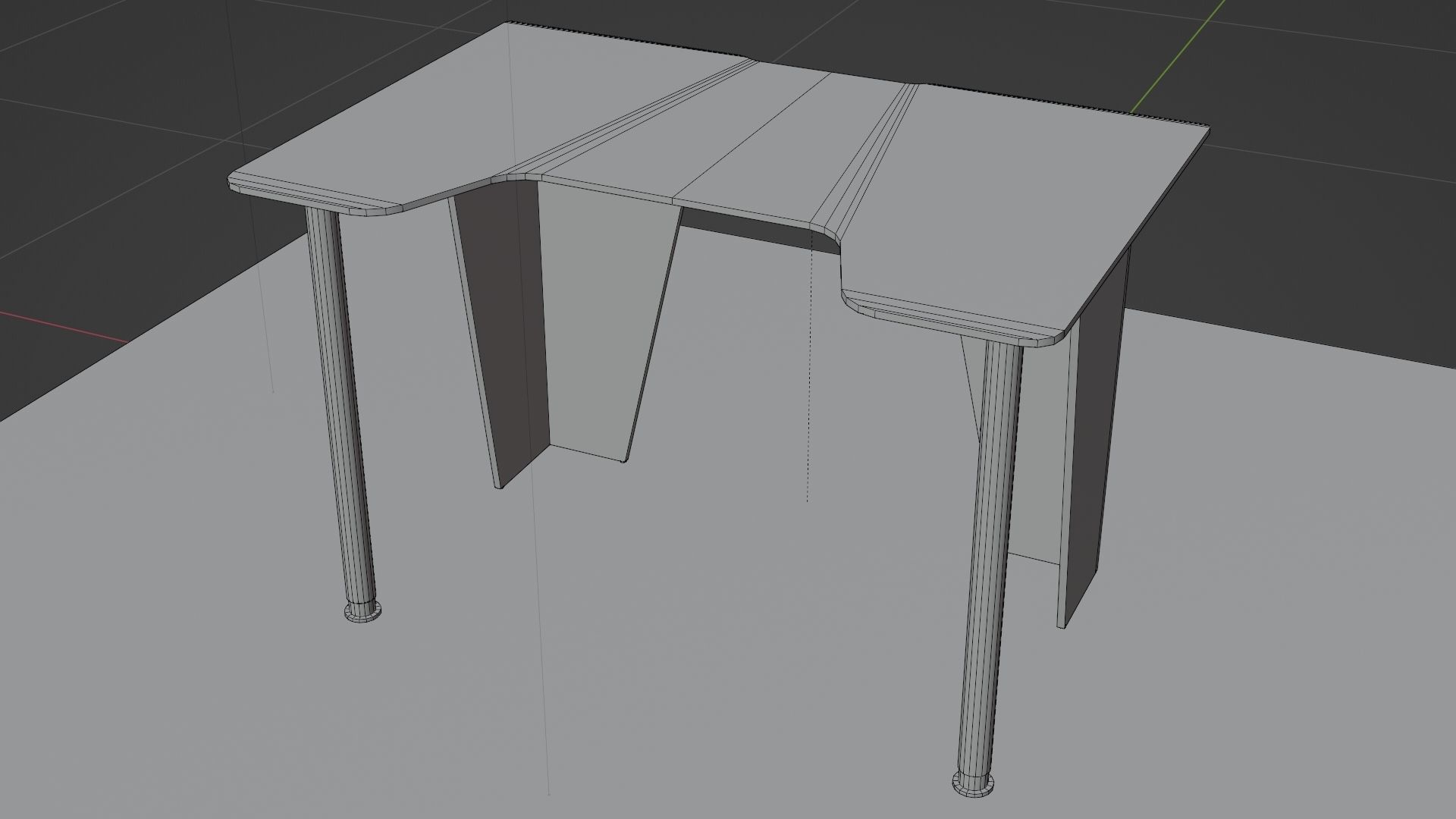 Simple gaming table Free low-poly 3D model_6