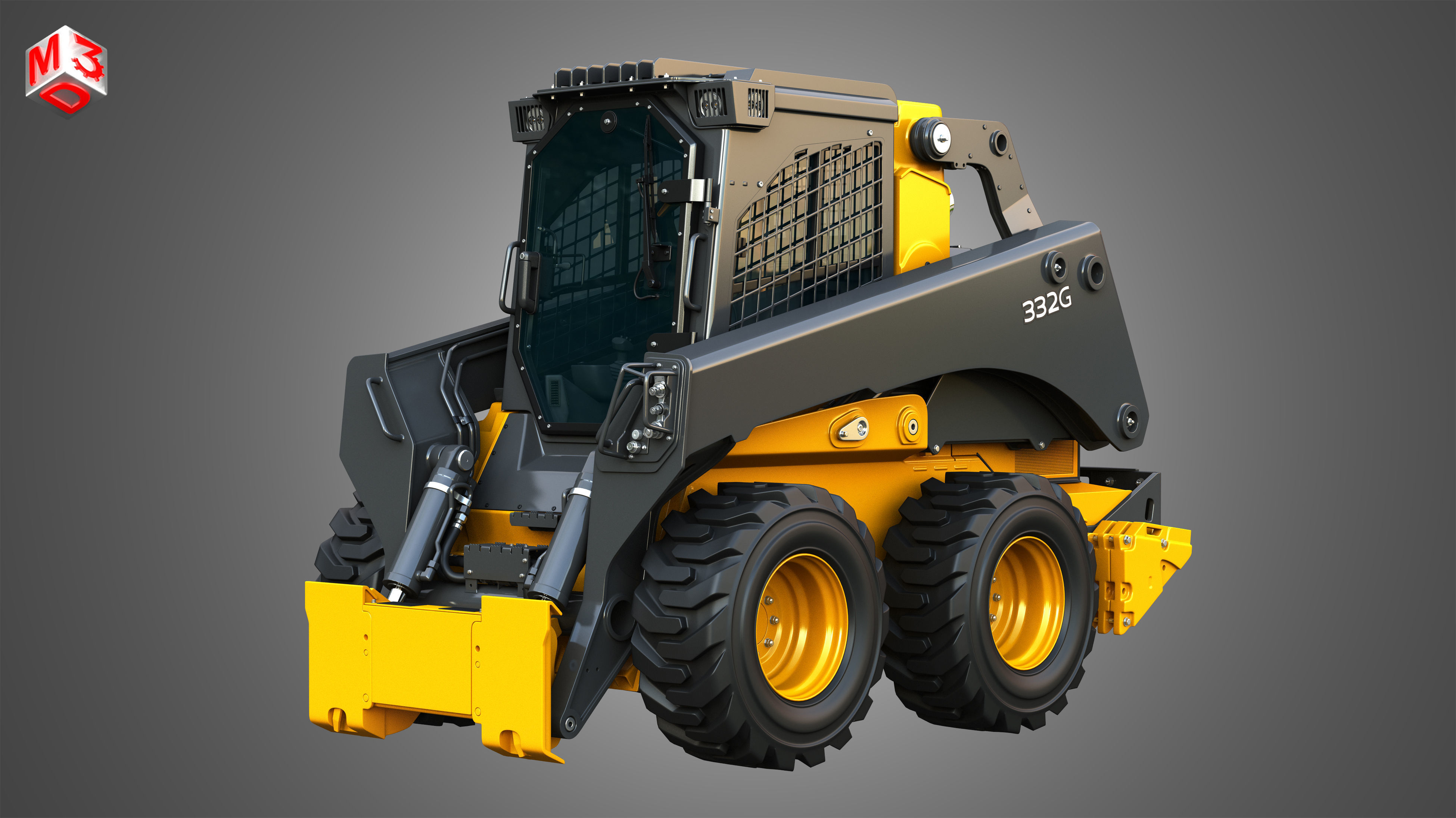 333G - 332G Loaders - Forestry Package 2 in 1 3D Model Collection_10