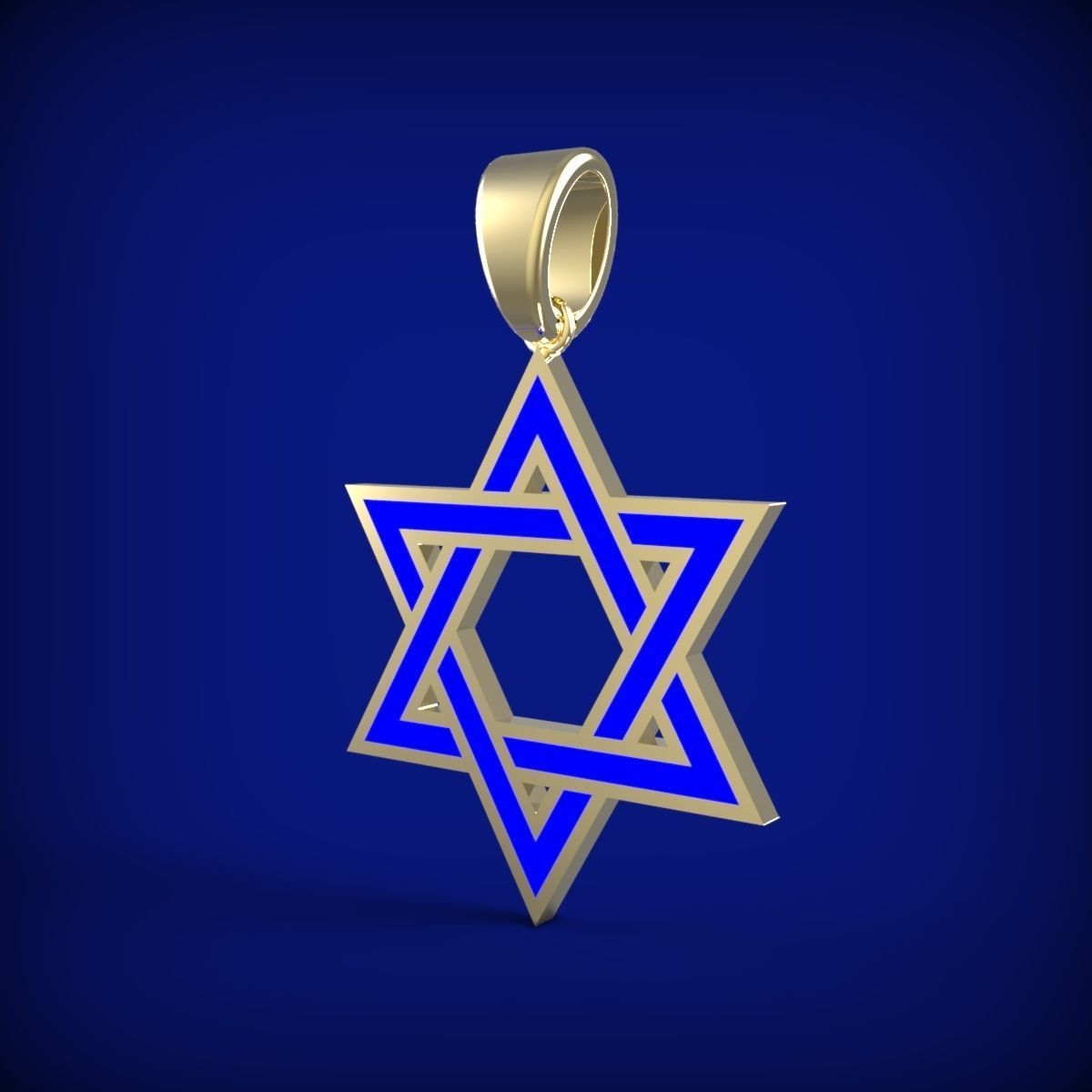 Star of David 3D print model_7