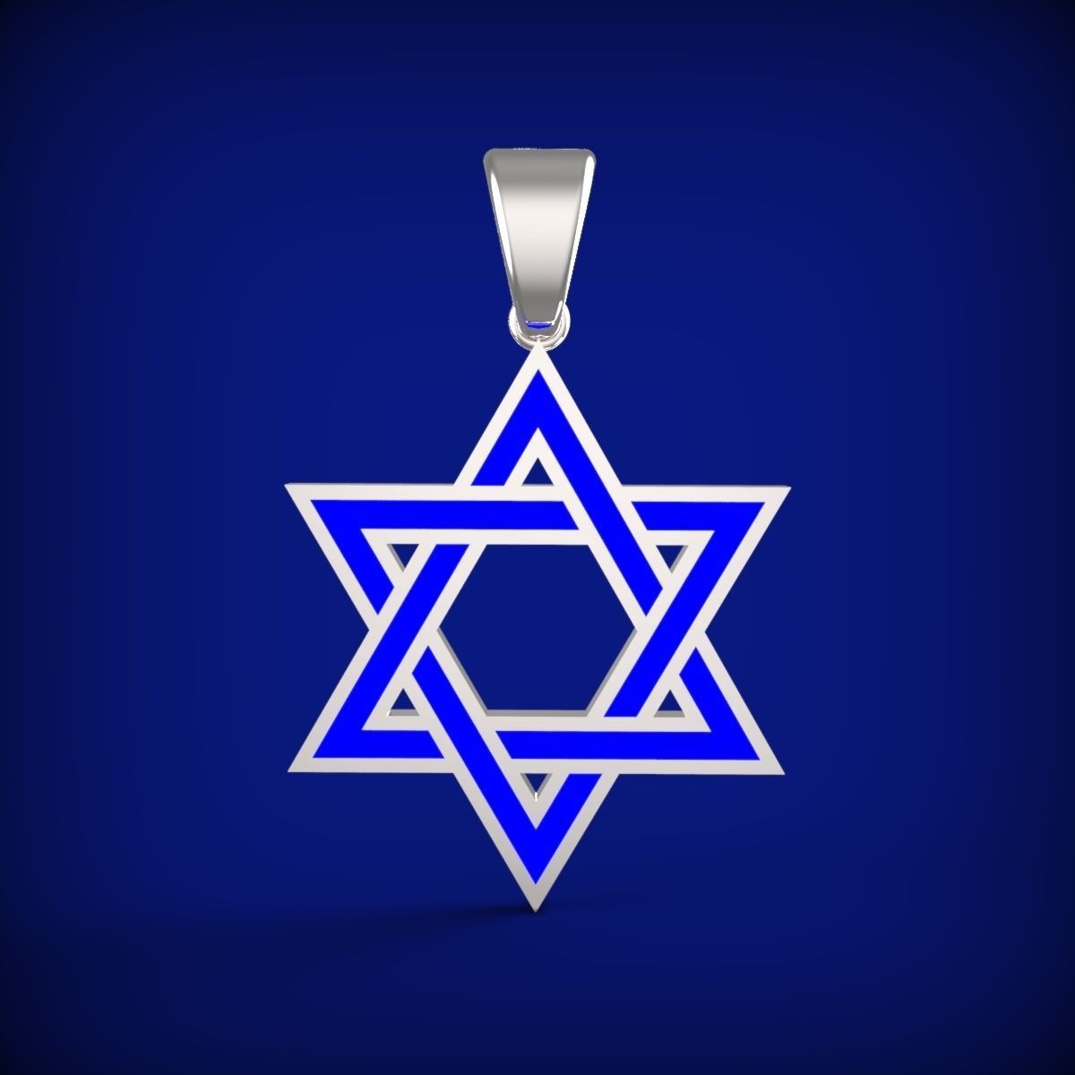 Star of David 3D print model_1