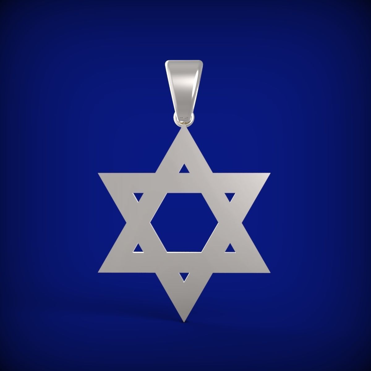 Star of David 3D print model_4