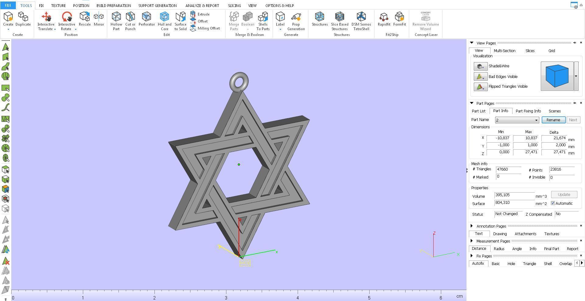 Star of David 3D print model_11