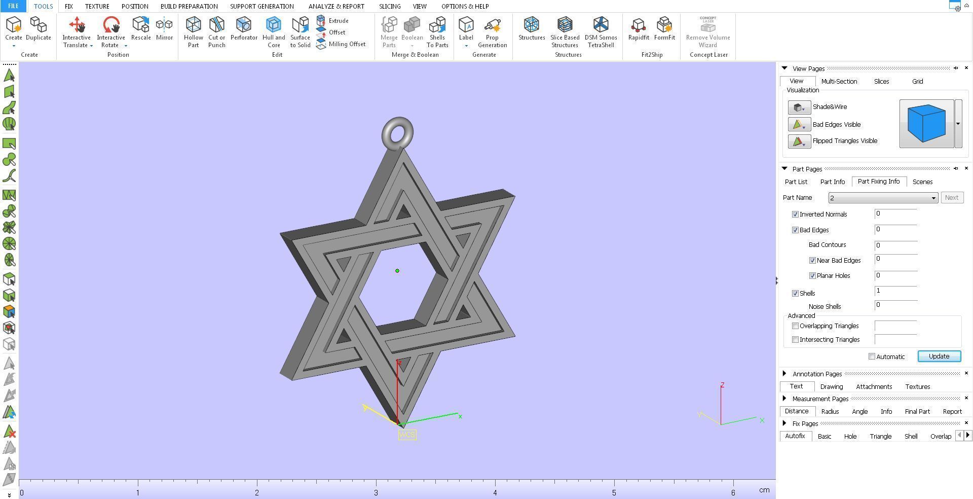 Star of David 3D print model_10