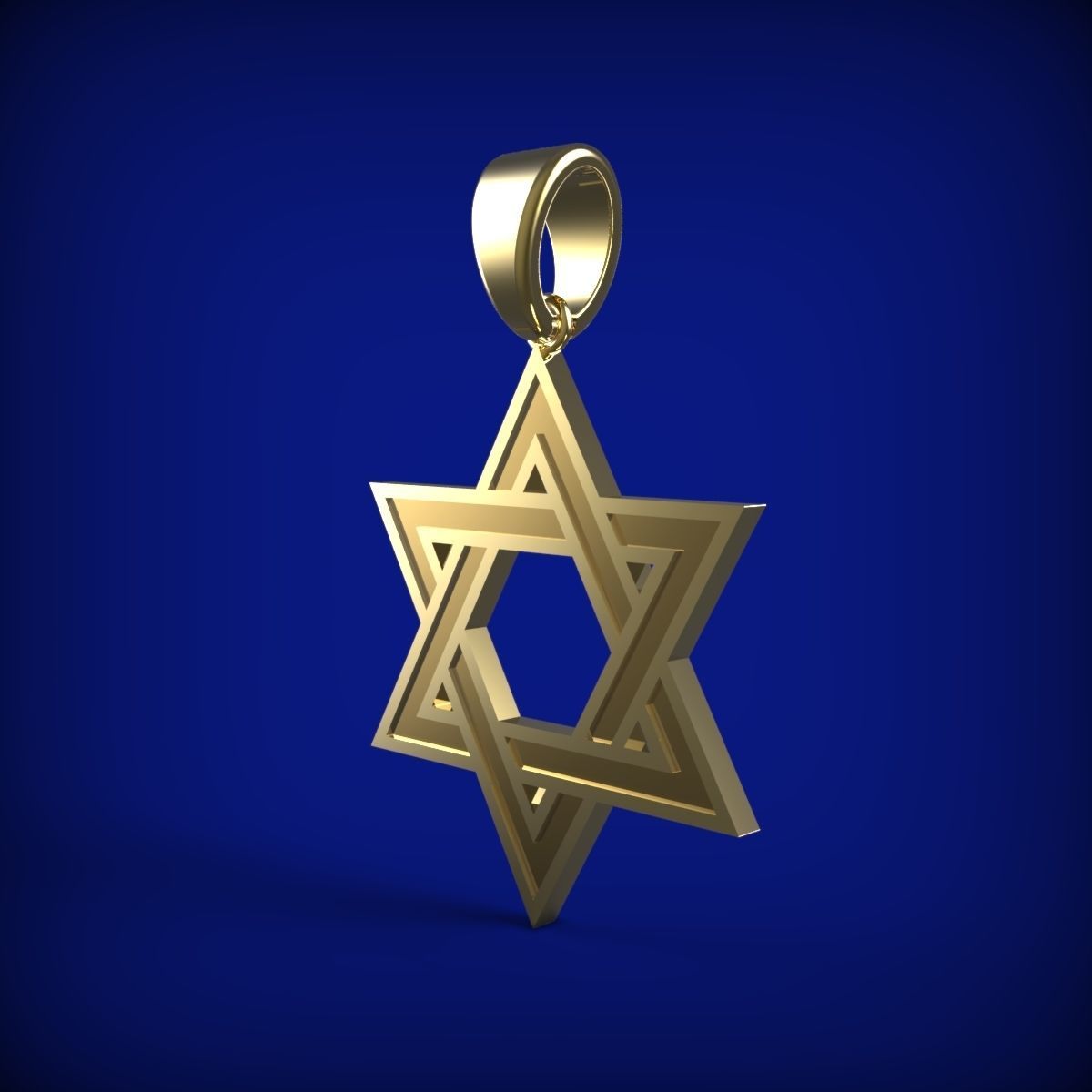 Star of David 3D print model_8