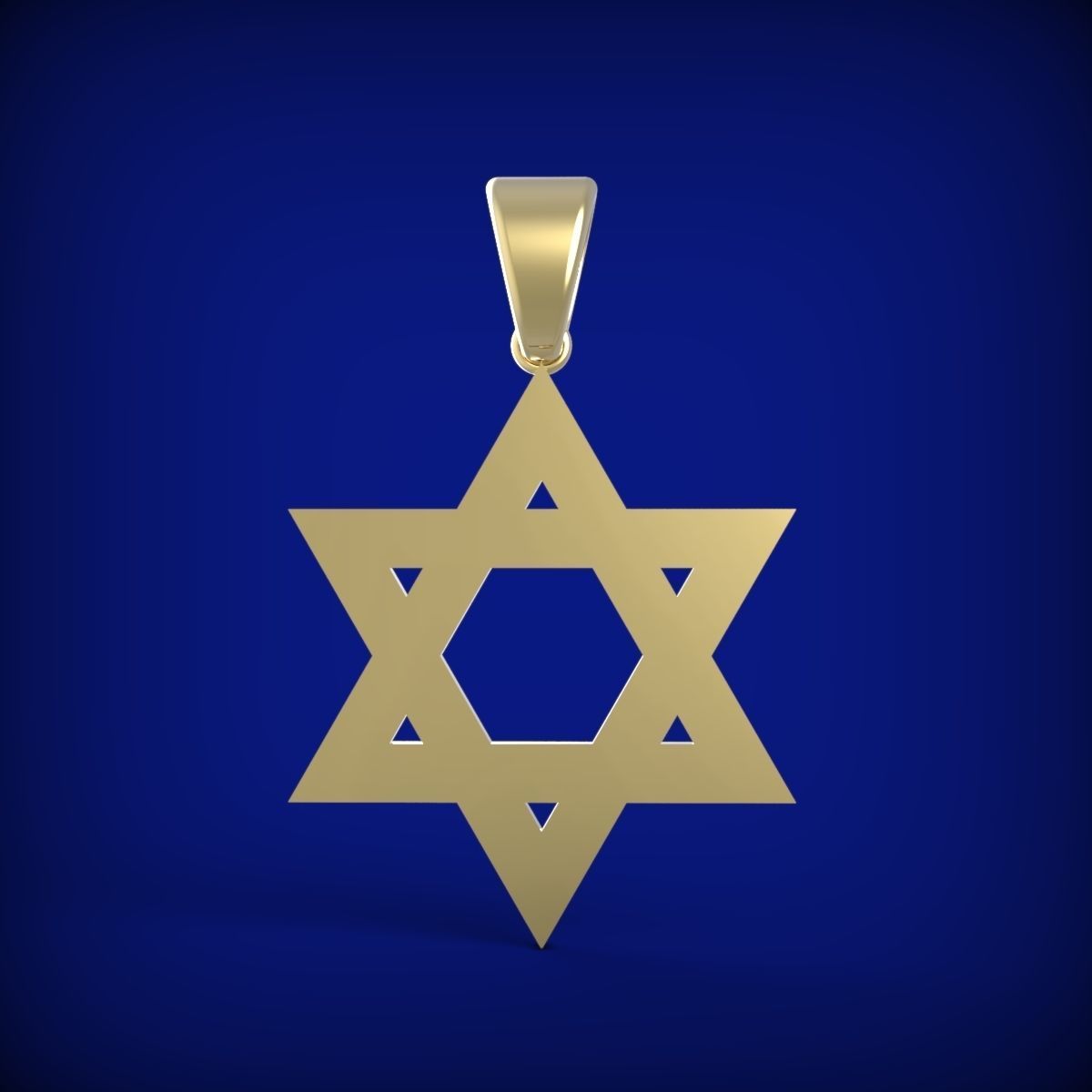 Star of David 3D print model_9