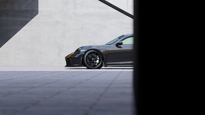 Automotive Render Scene 3D Blender File Textured  3D model 7