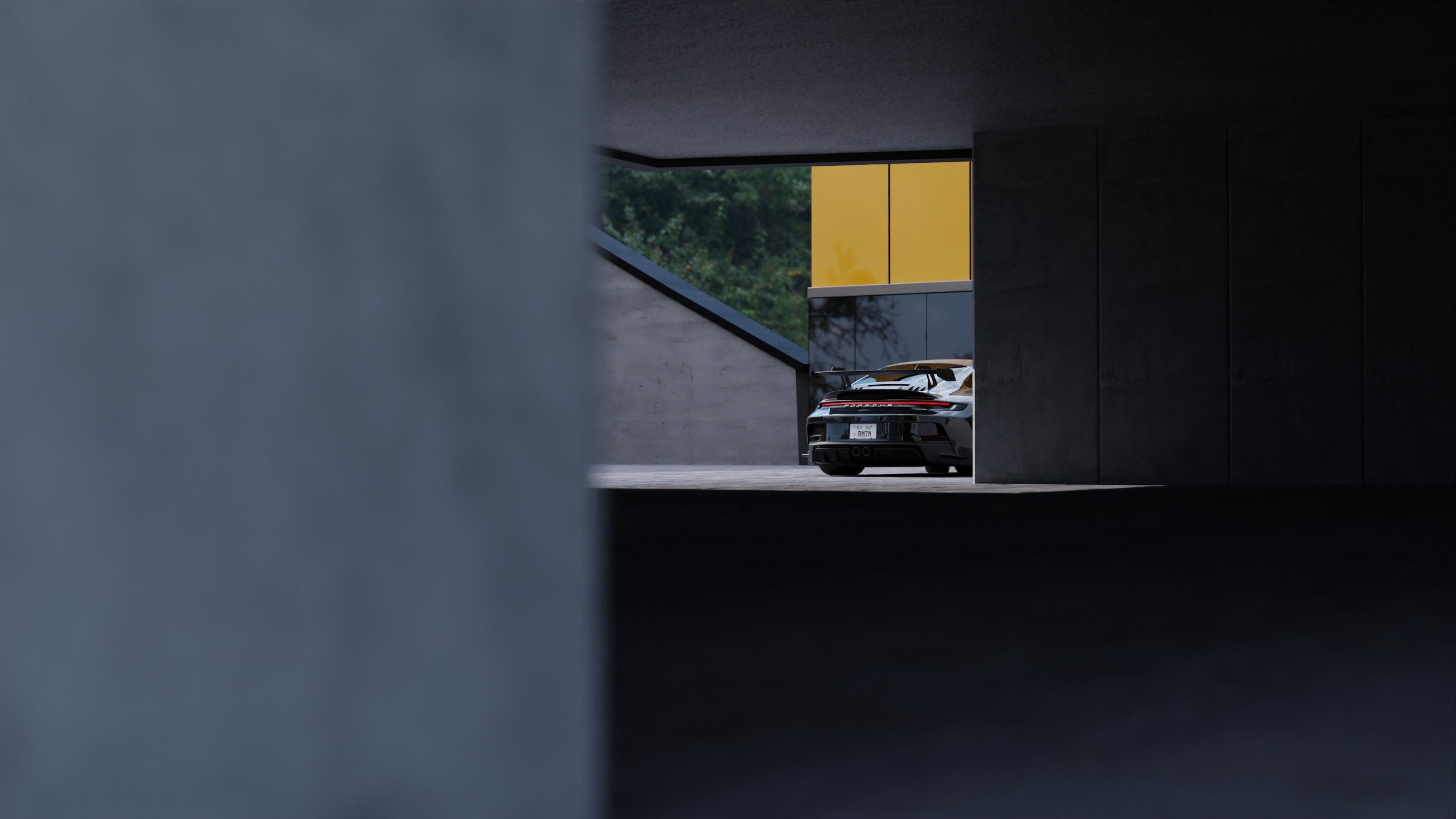 Automotive Render Scene 3D Blender File Textured  3D model_5