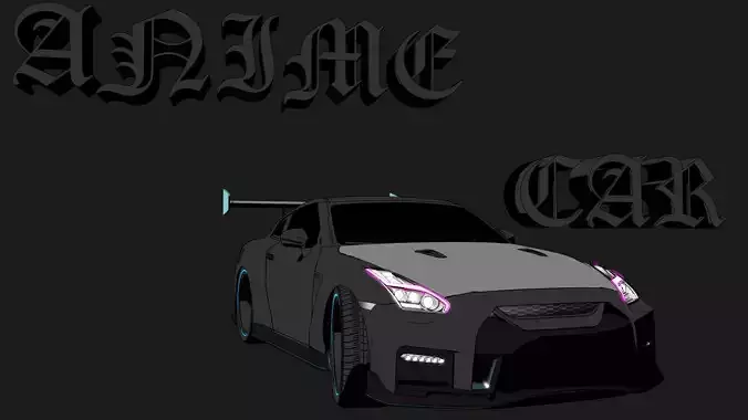 Cosmic Anime Odyssey Low-poly 3D model