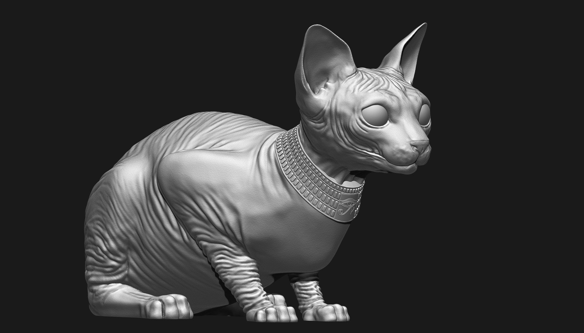 Sphynx Cat 3D print model_6