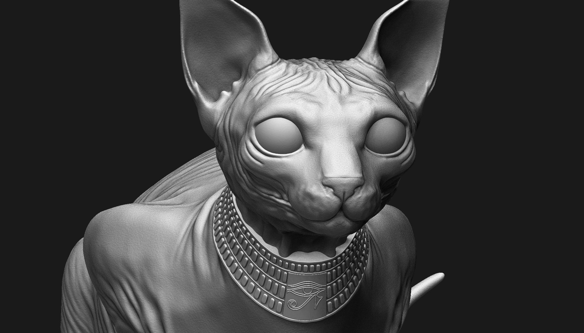 Sphynx Cat 3D print model_7