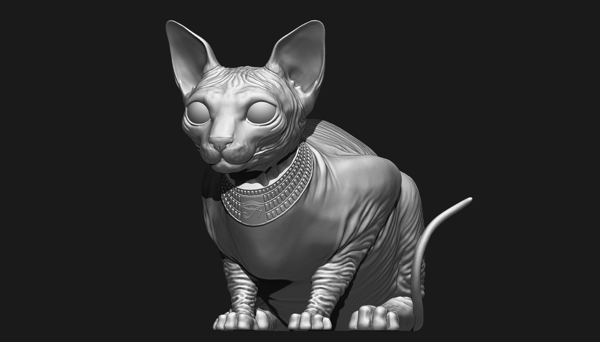 Sphynx Cat 3D print model_8