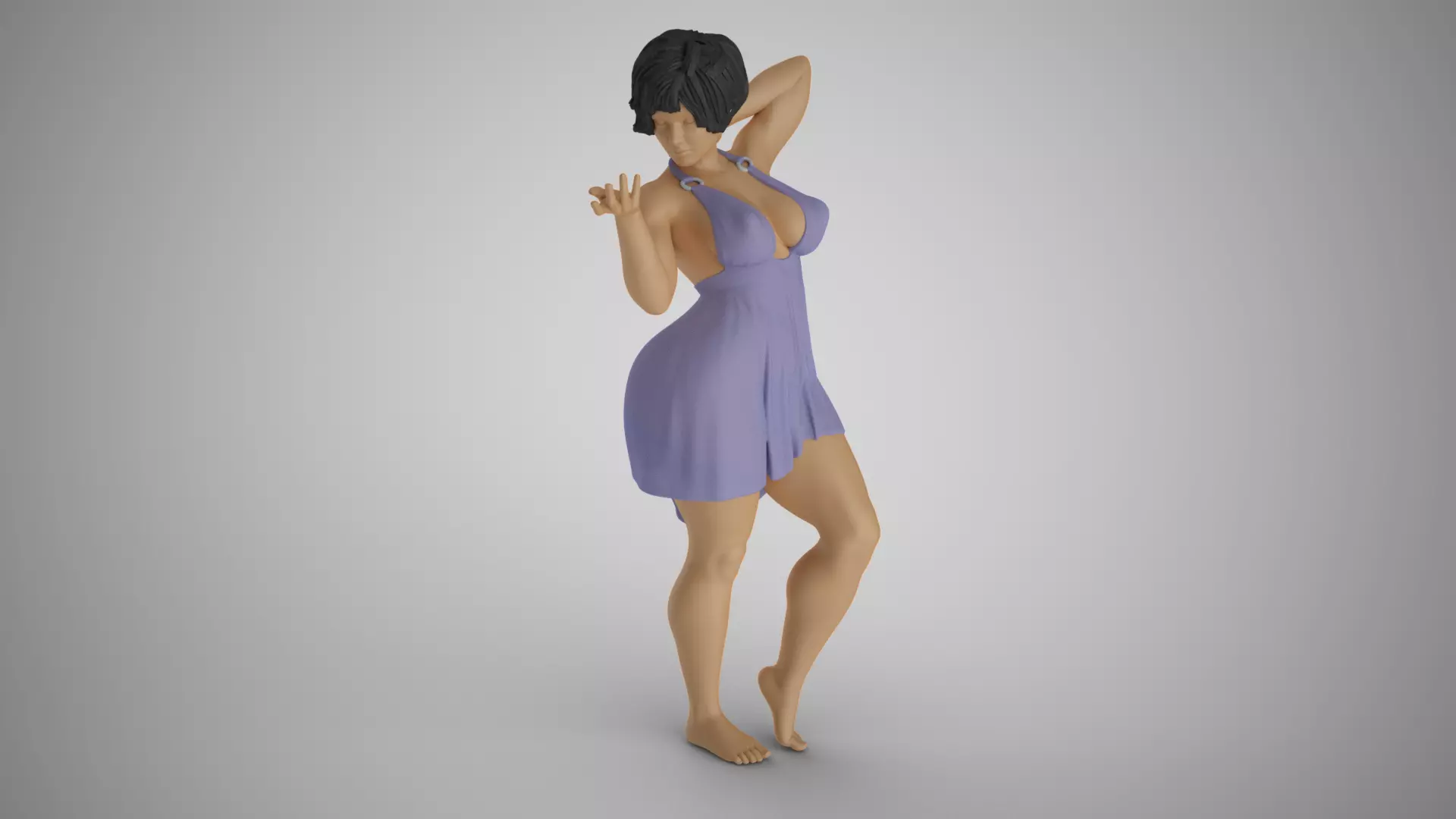 Shimmery Woman 3D print model_0