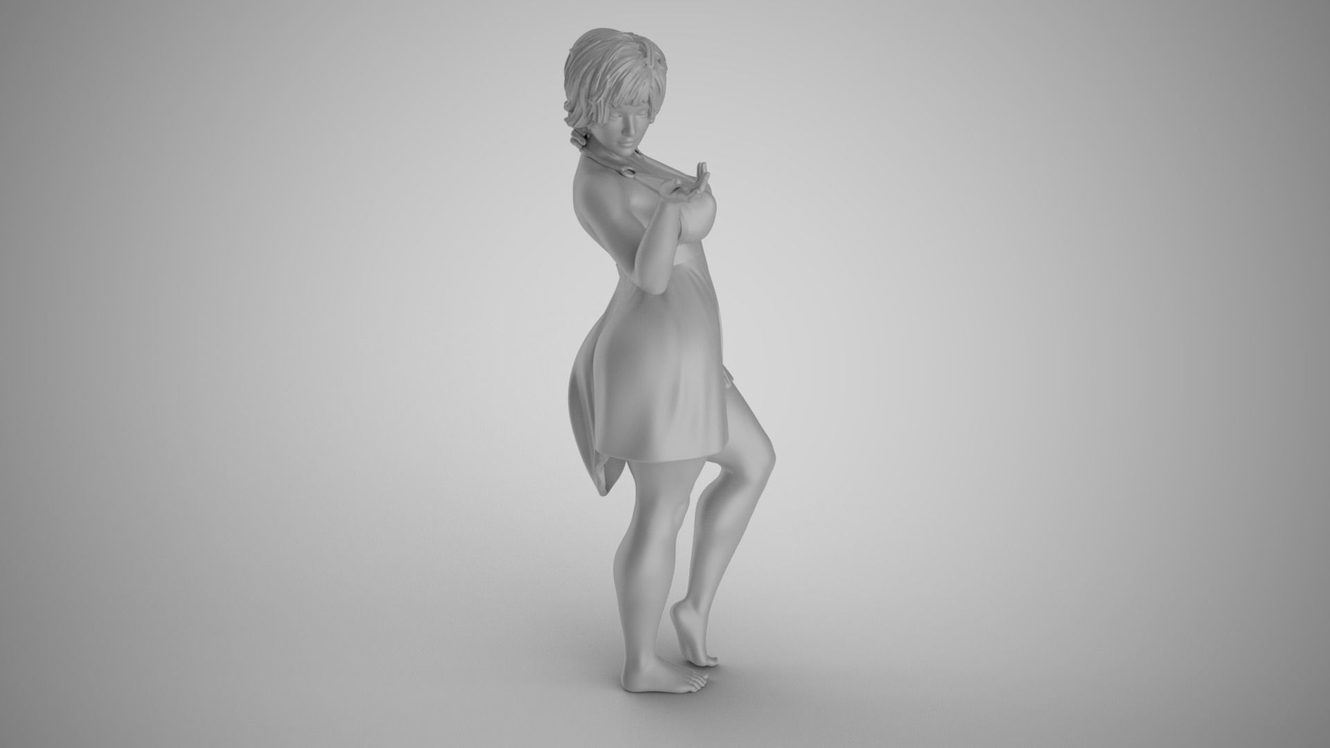 Shimmery Woman 3D print model_3