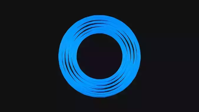 Torus Knot 16 Low-poly 3D model