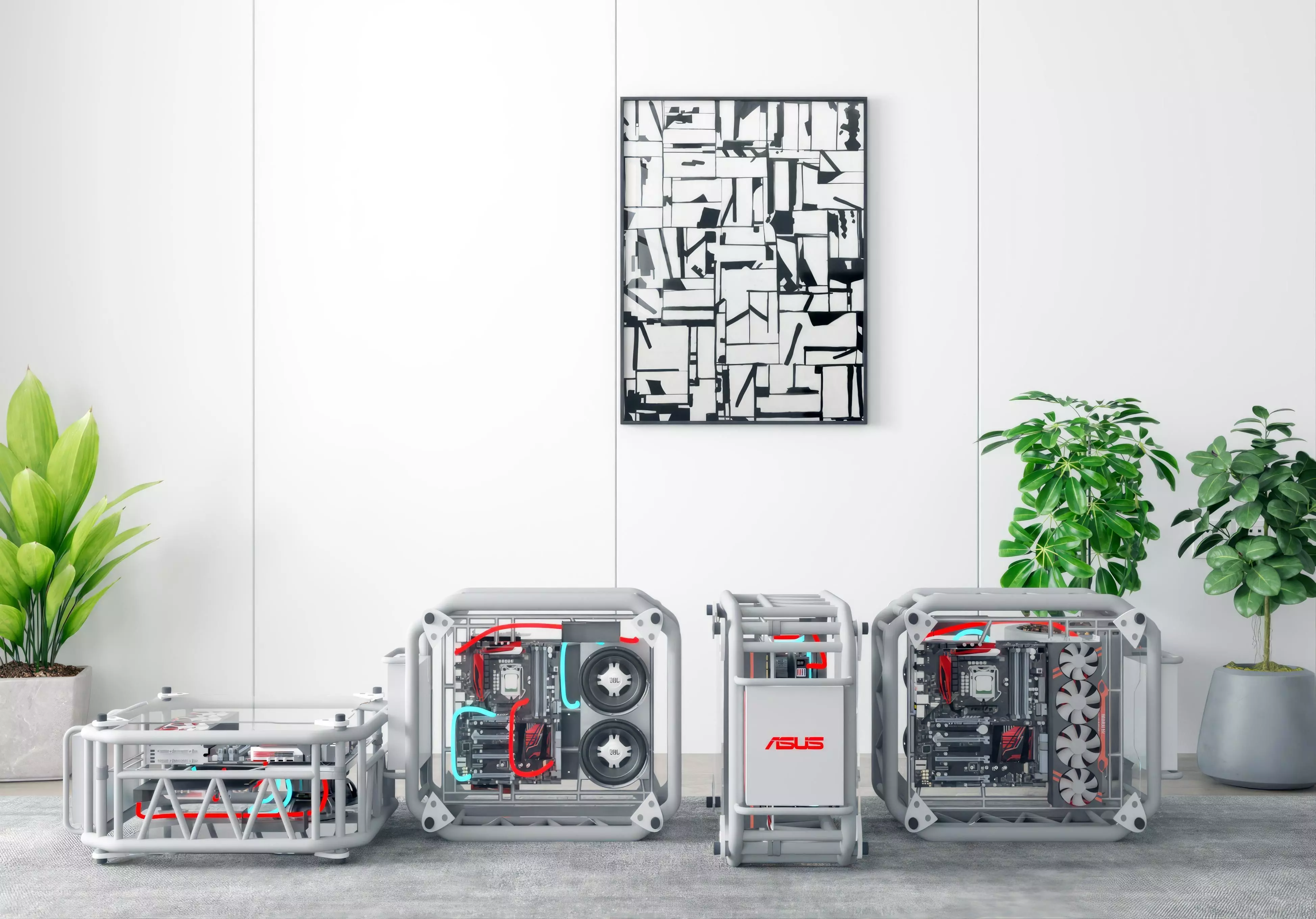 Computer Host Modern 3D model_0