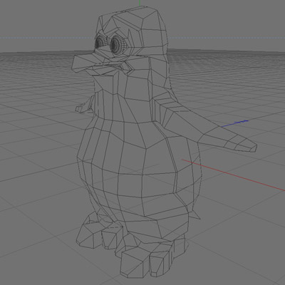 Cartoon Penguin 3D model_4