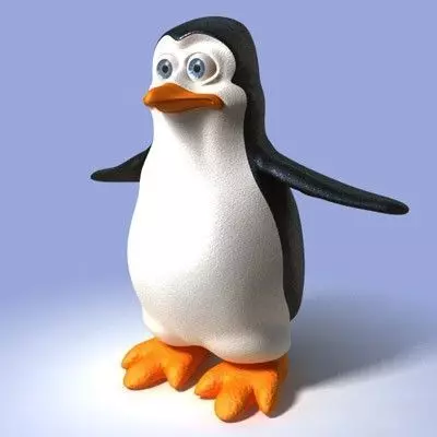 Cartoon Penguin 3D model_0