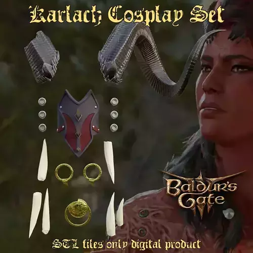 Karlach Cosplay Set Baldurs Gate 3 3D print model