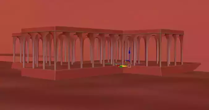 Pavilion in the Pond Free 3D model