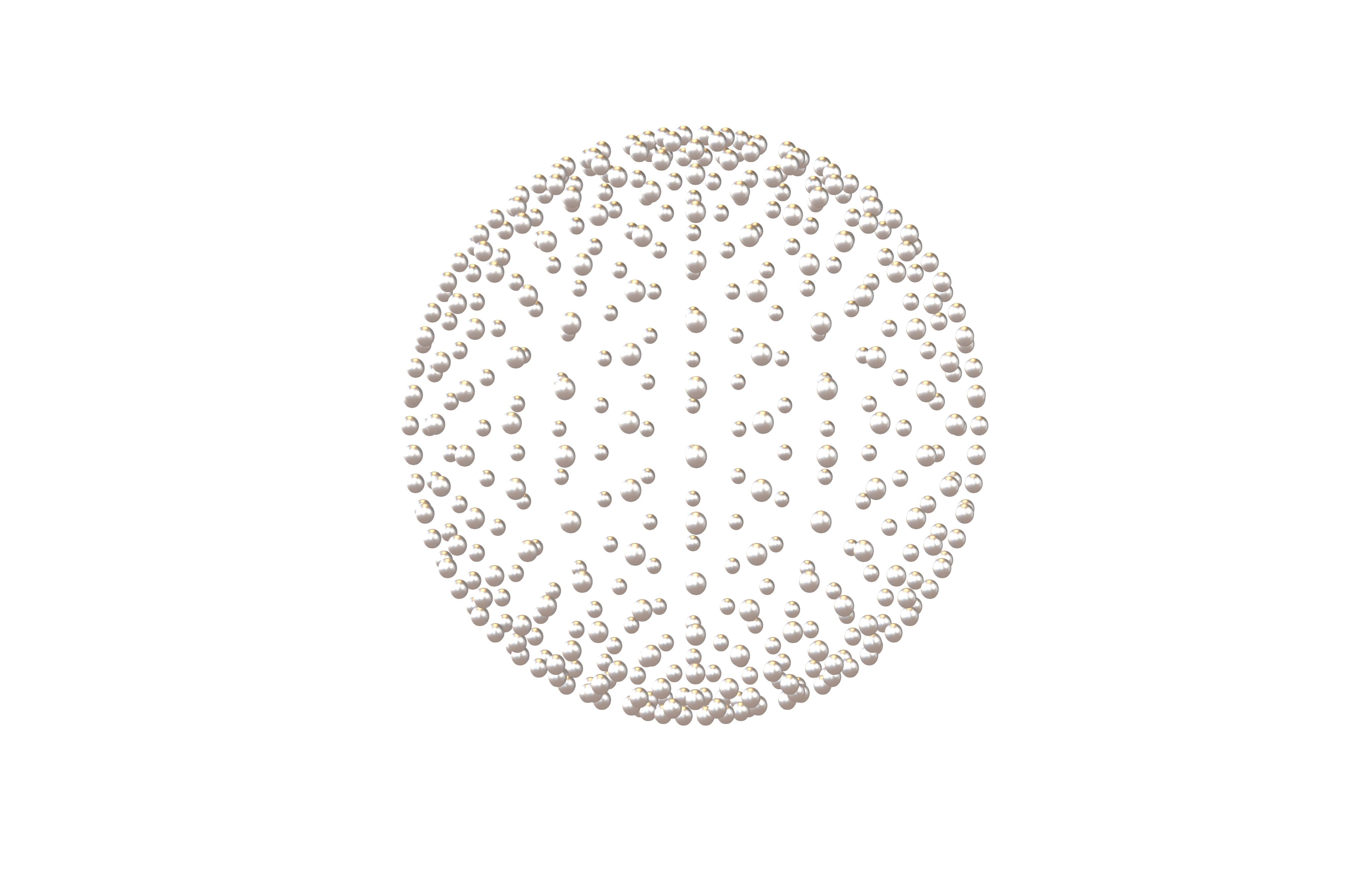 Abstract Sphere v1 002 Low-poly 3D model_1