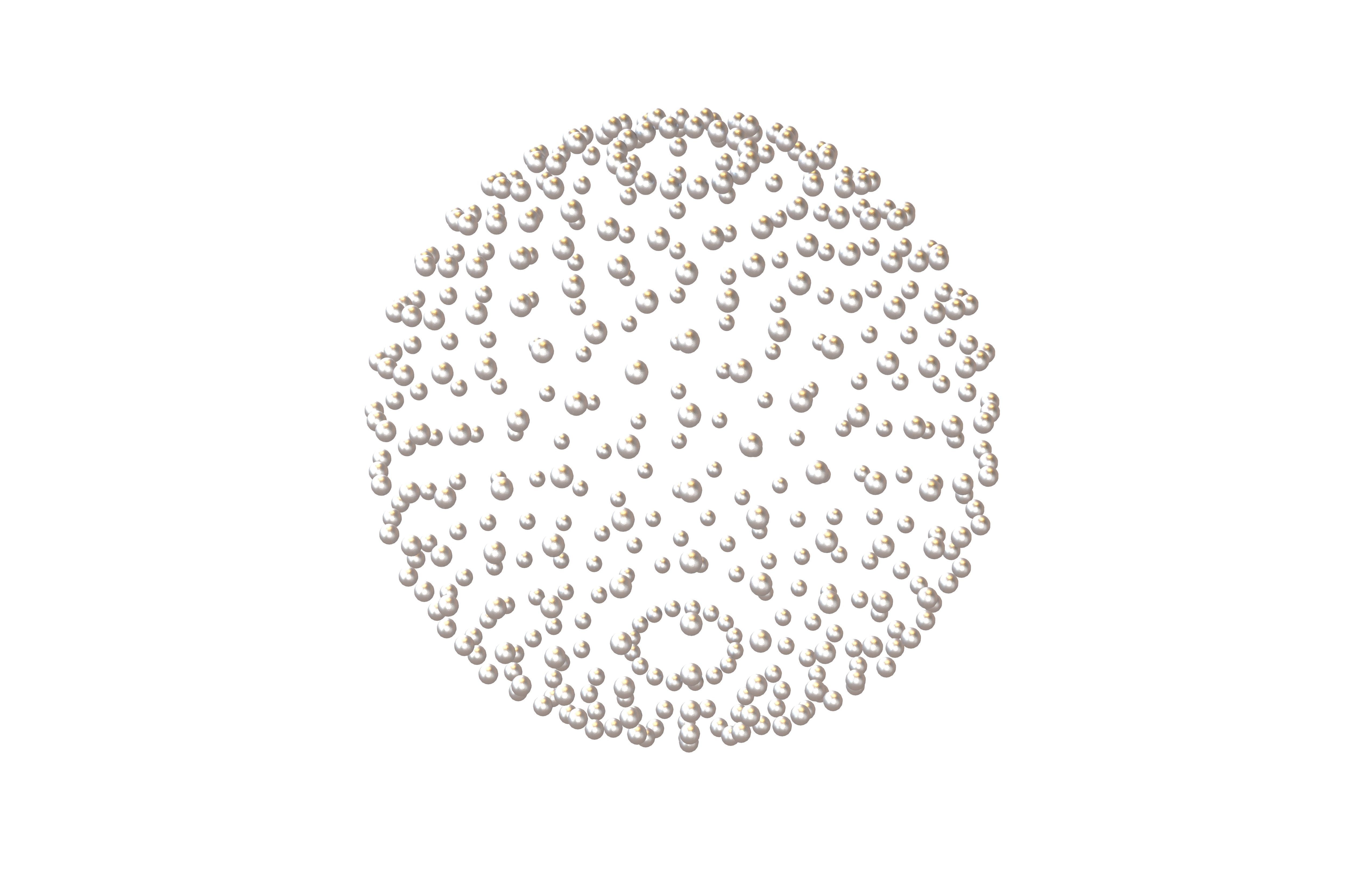 Abstract Sphere v1 002 Low-poly 3D model_2