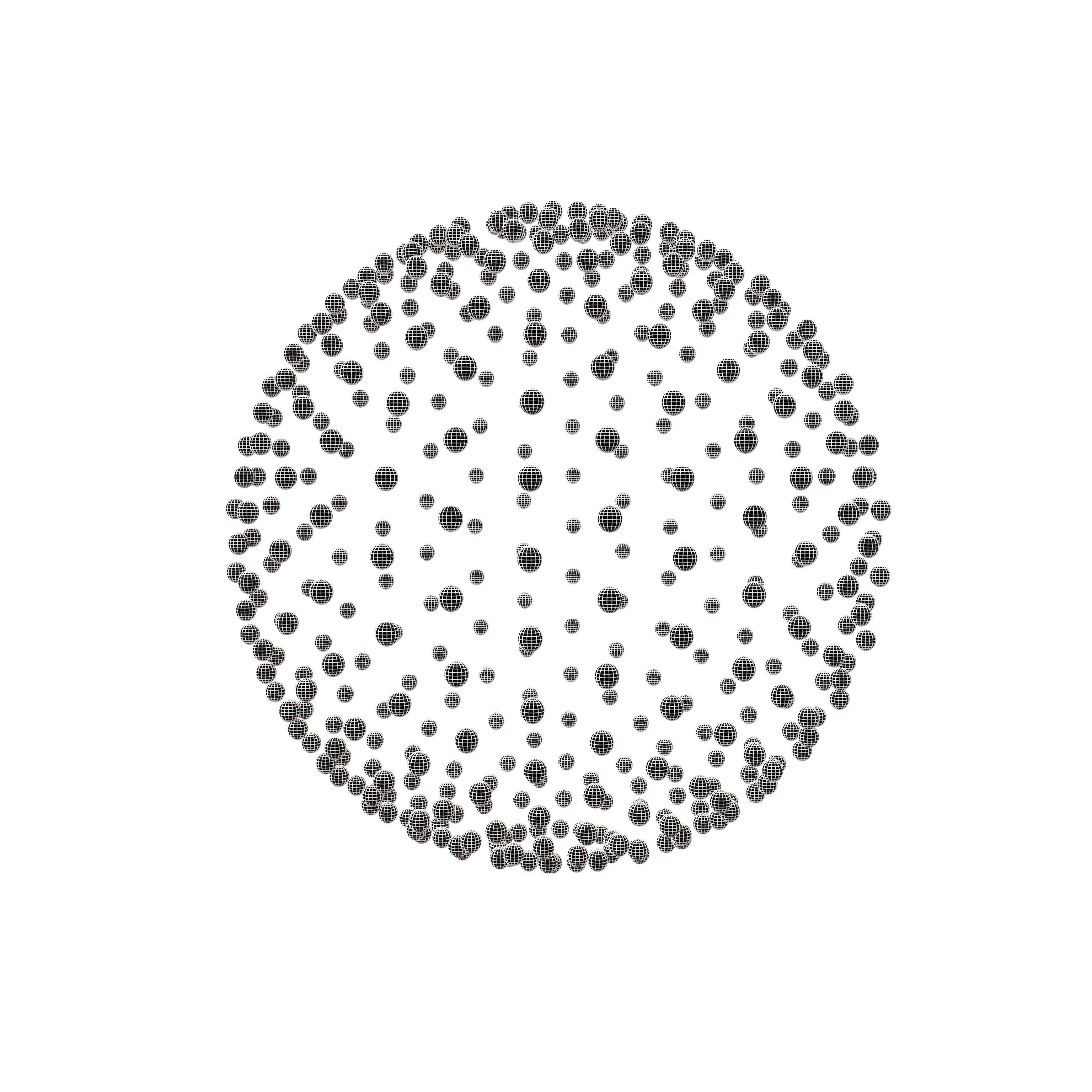 Abstract Sphere v1 002 Low-poly 3D model_5