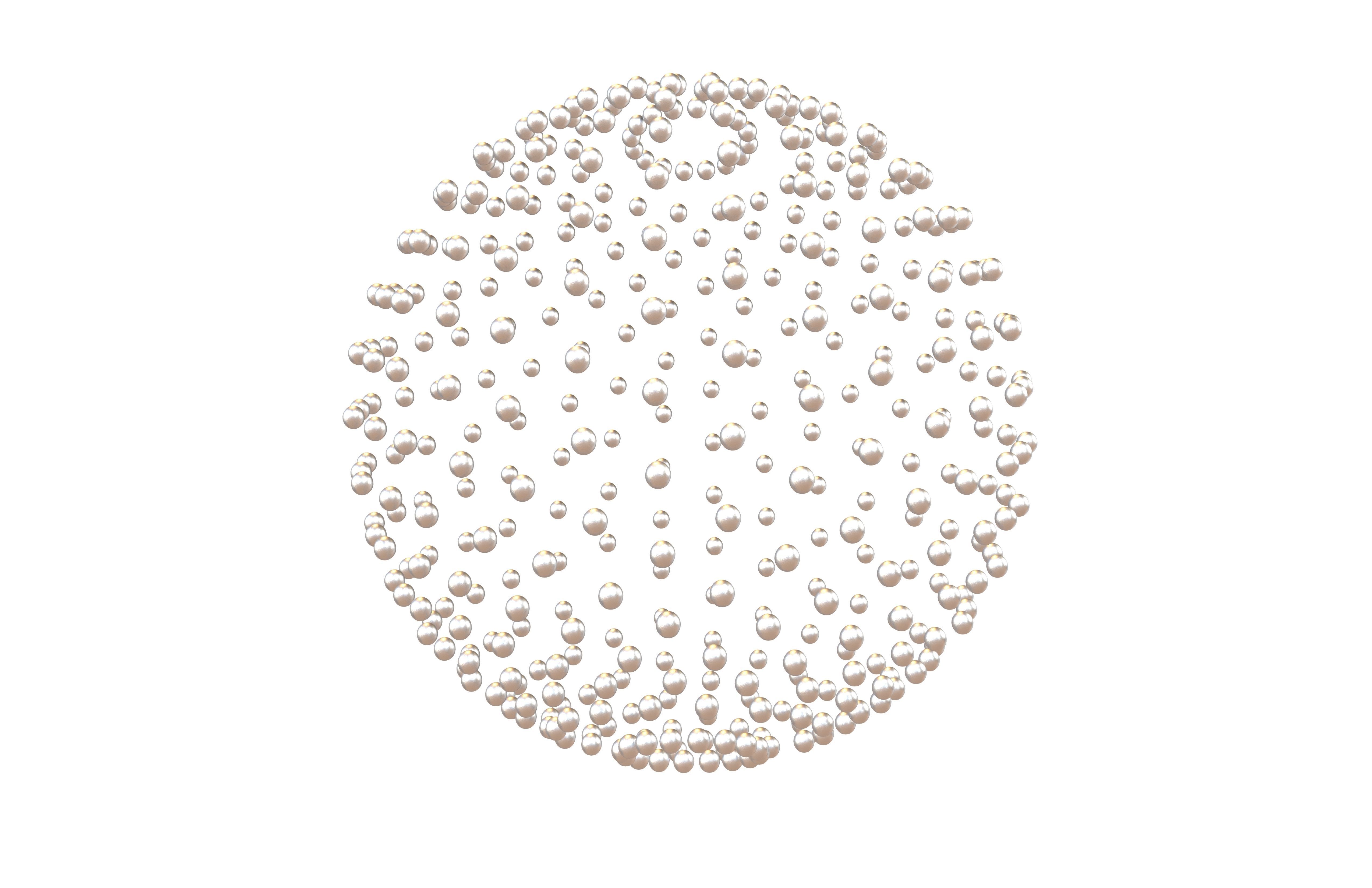 Abstract Sphere v1 002 Low-poly 3D model_3