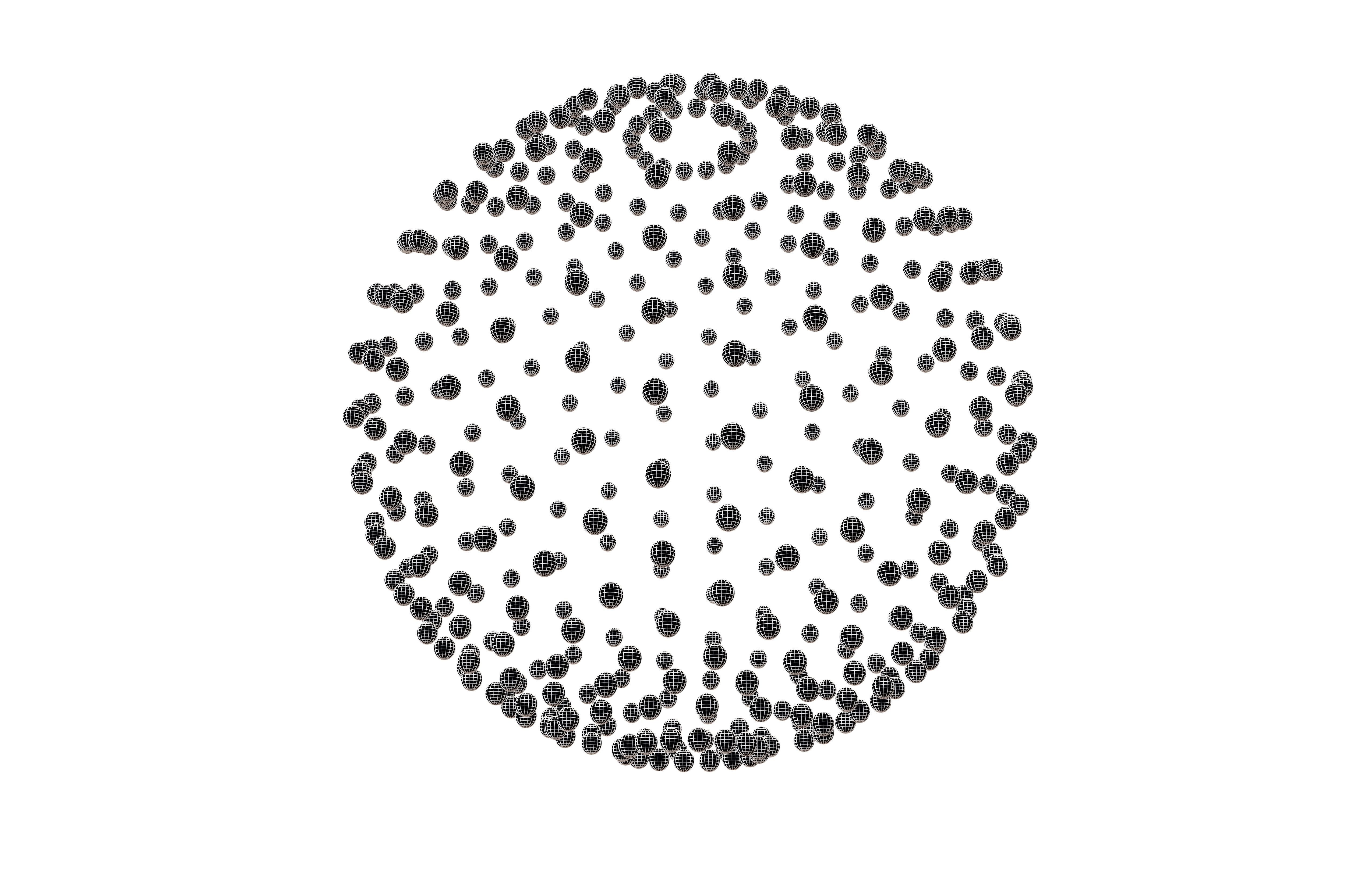 Abstract Sphere v1 003 Low-poly 3D model_7