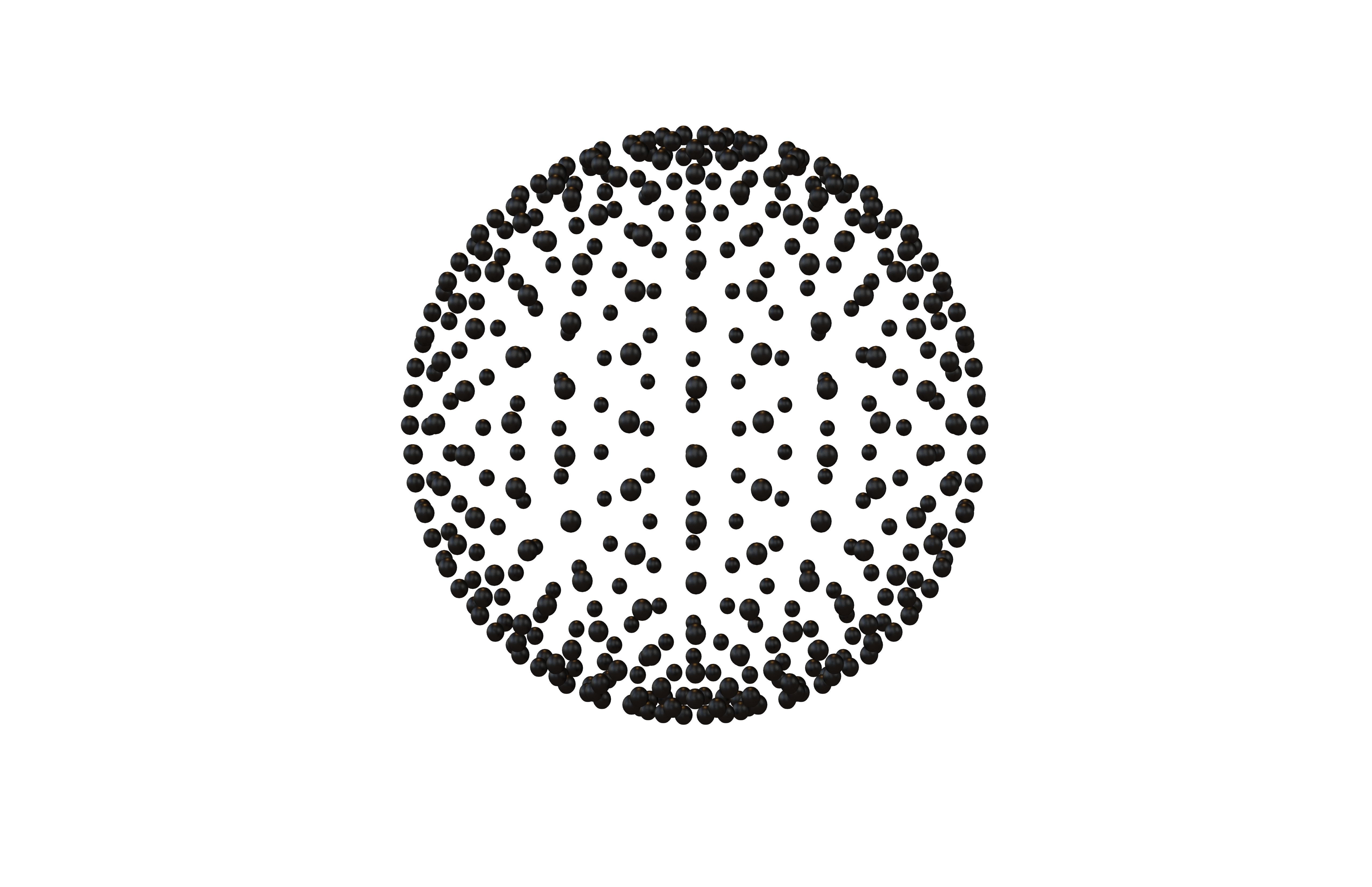 Abstract Sphere v1 003 Low-poly 3D model_3