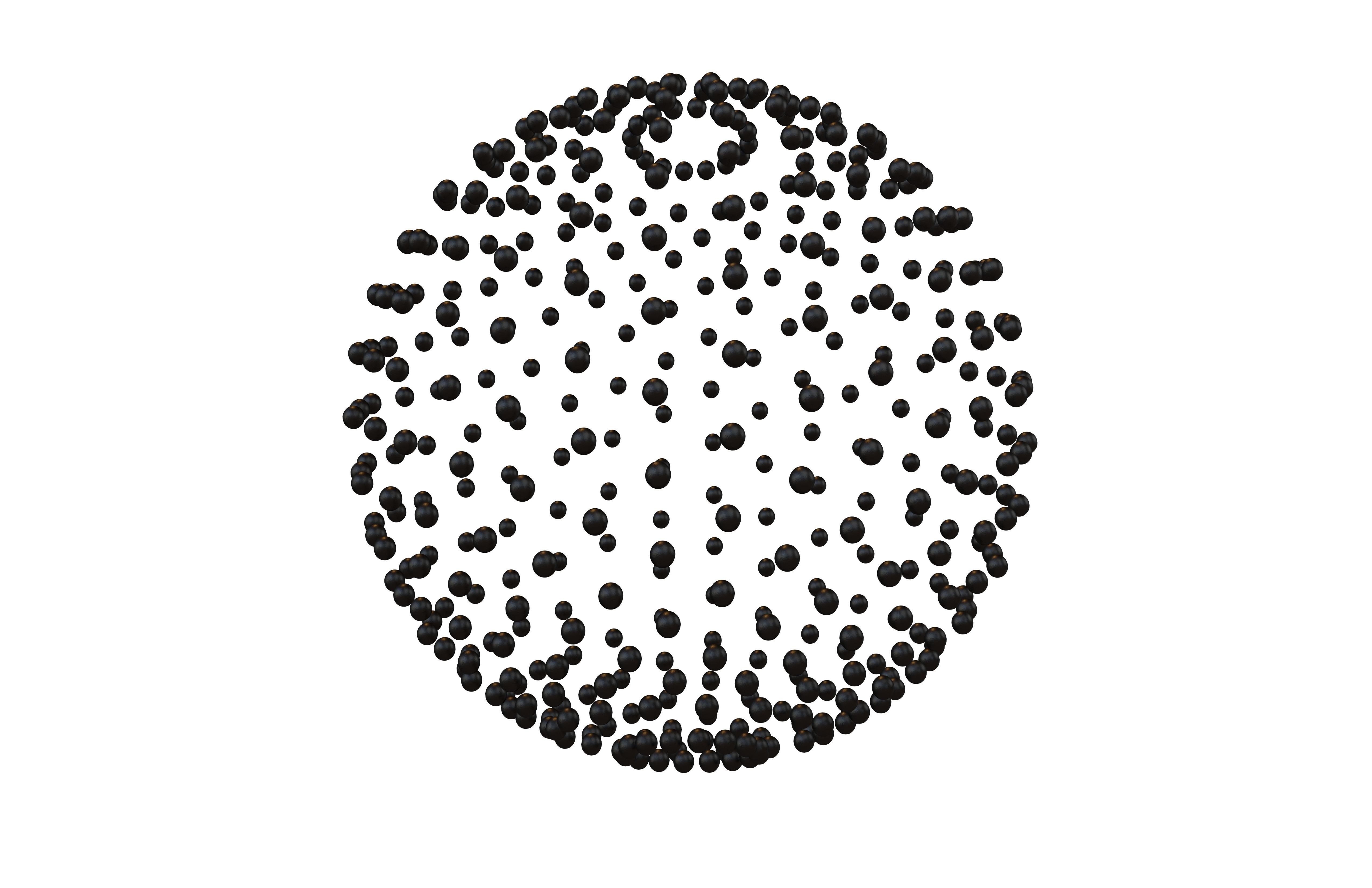 Abstract Sphere v1 003 Low-poly 3D model_2