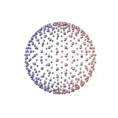 Abstract Sphere v1 005 Low-poly 3D model