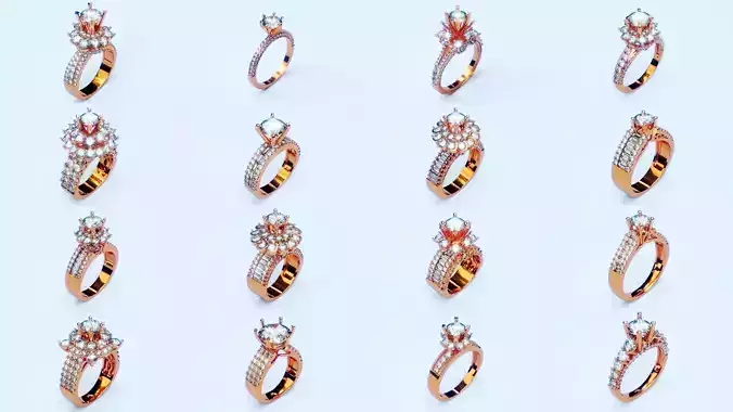 Mega 58 Engagement Ring Collection 