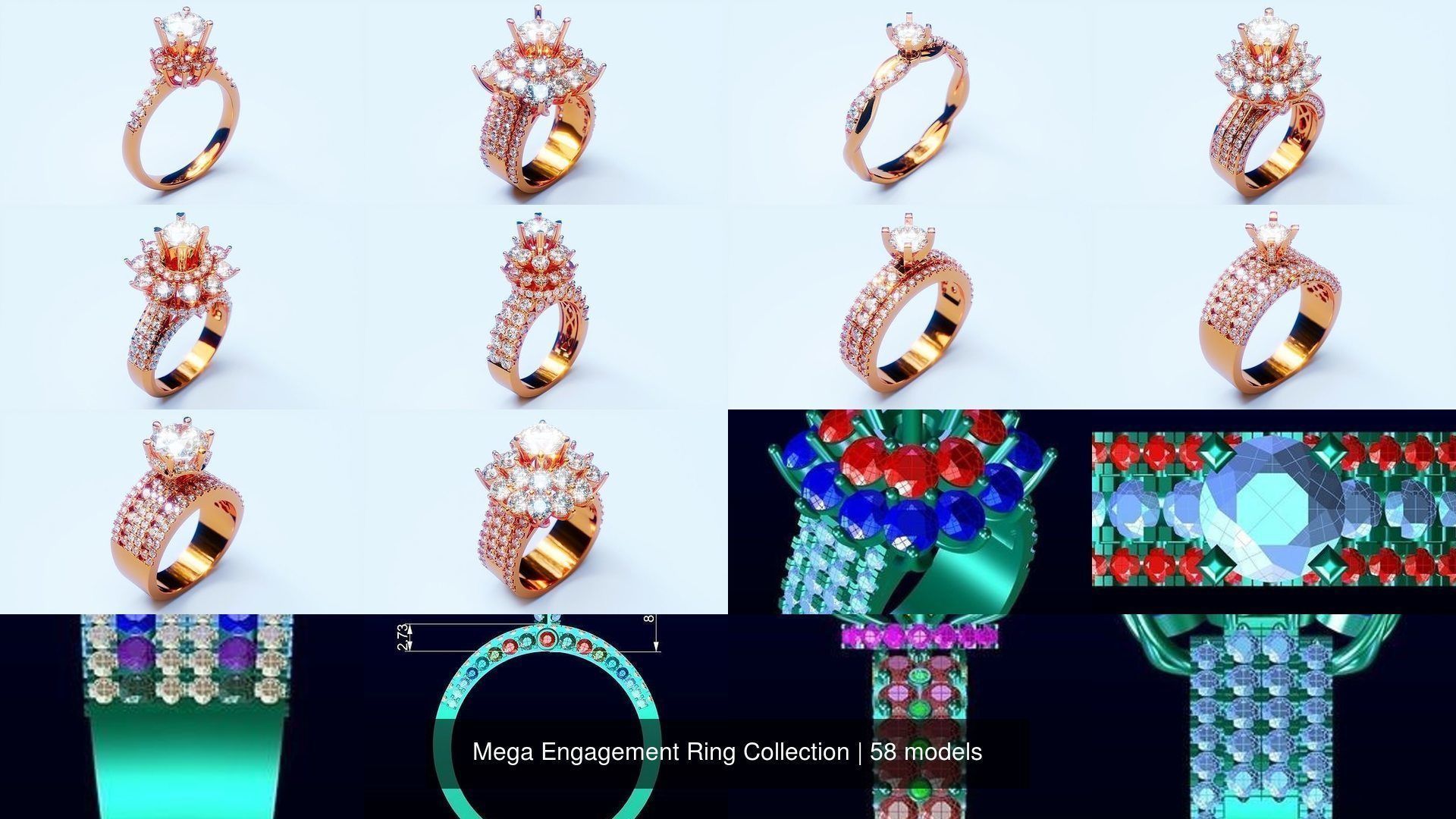 Mega 58 Engagement Ring Collection _6