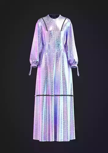 Adjustable dress women Clo3D Model 3D model Adjustable dress women Clo3D Model 3D model